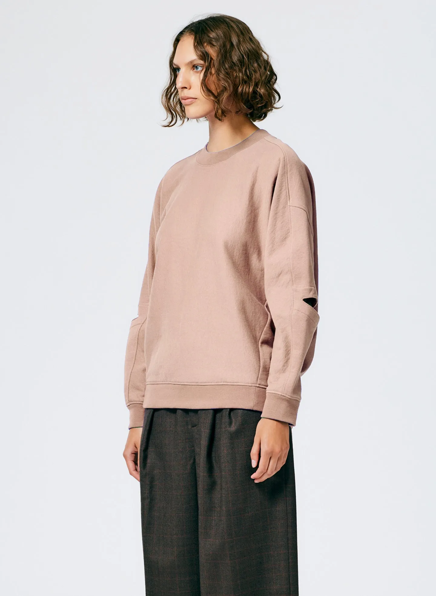 Cocoon Crewneck Sweatshirt sold by Tibi product image thumbnail 4