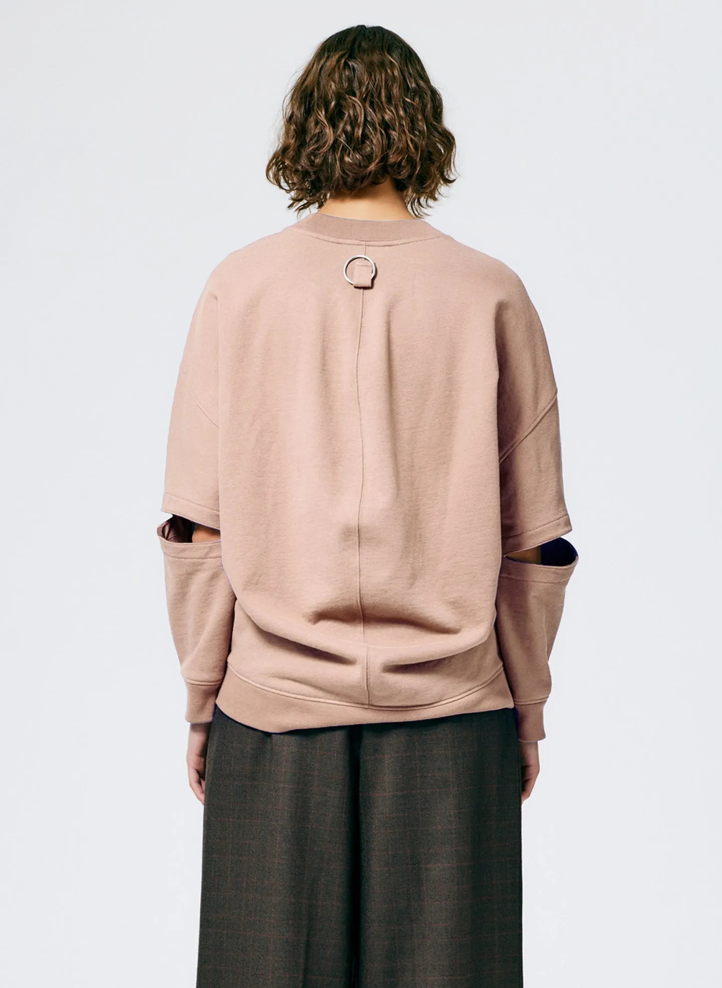 Cocoon Crewneck Sweatshirt sold by Tibi product image thumbnail 3