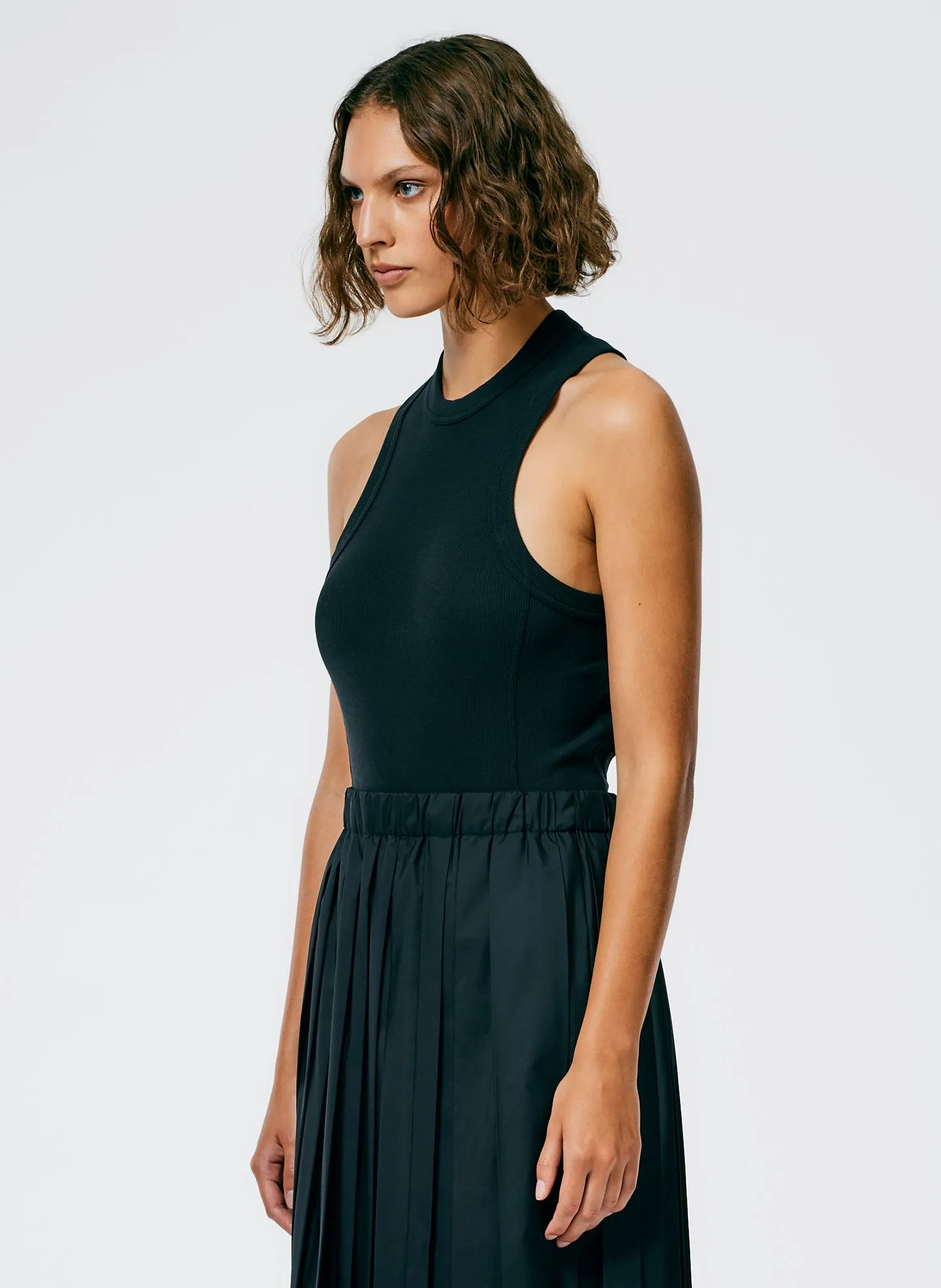 Ribbed T-Shirt Racerback Bodysuit sold by Tibi product image thumbnail 3