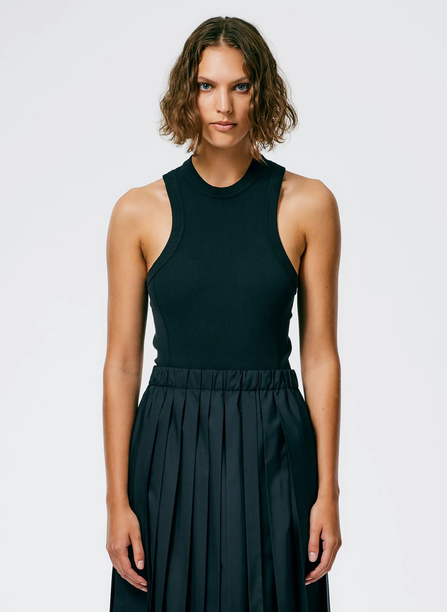 Ribbed T-Shirt Racerback Bodysuit sold by Tibi product image thumbnail 2