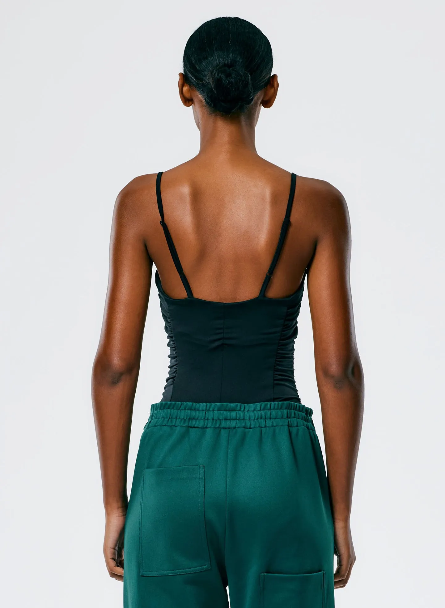 Stretch Shirred Bodysuit sold by Tibi product image thumbnail 4