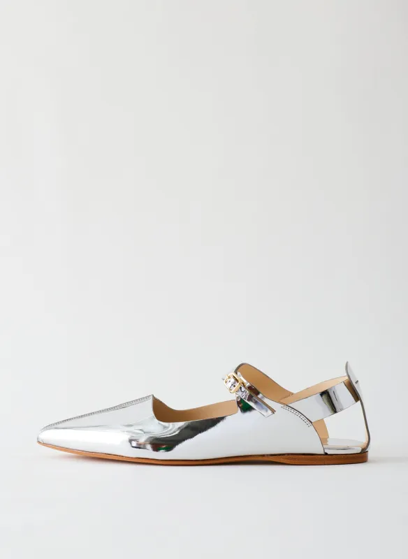Metallic Rudolph Flat sold by Tibi