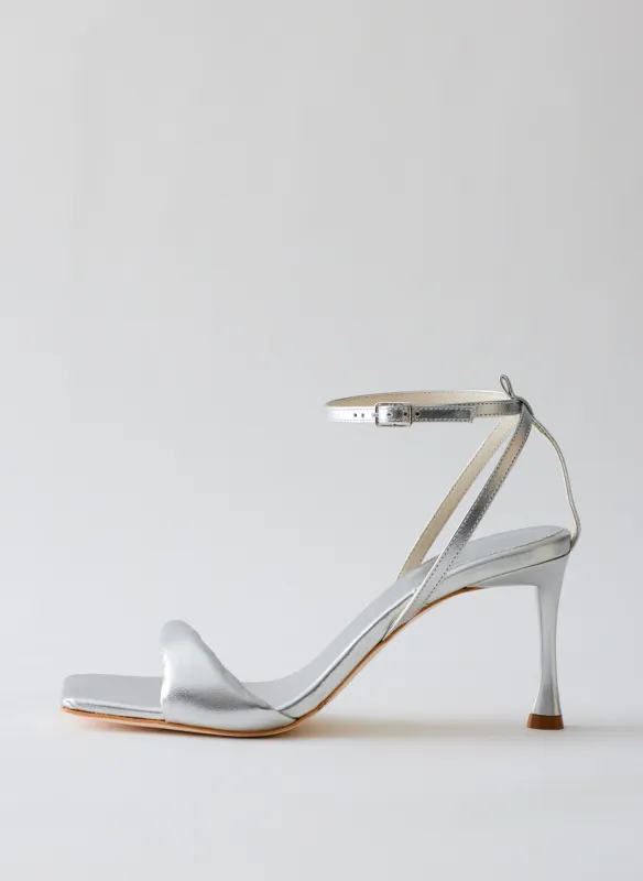 Metallic Hugh Sandal made by Tibi