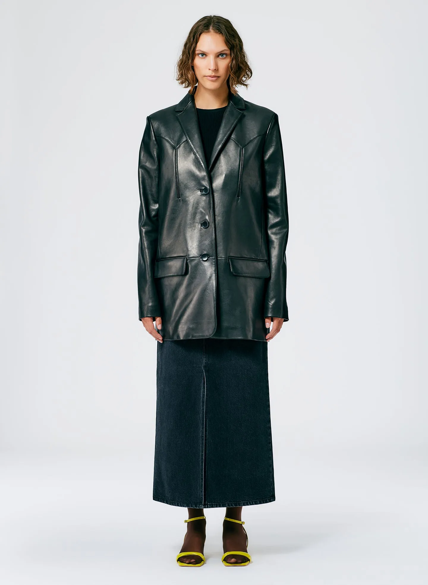 Leather Western Blazer sold by Tibi product image thumbnail 2