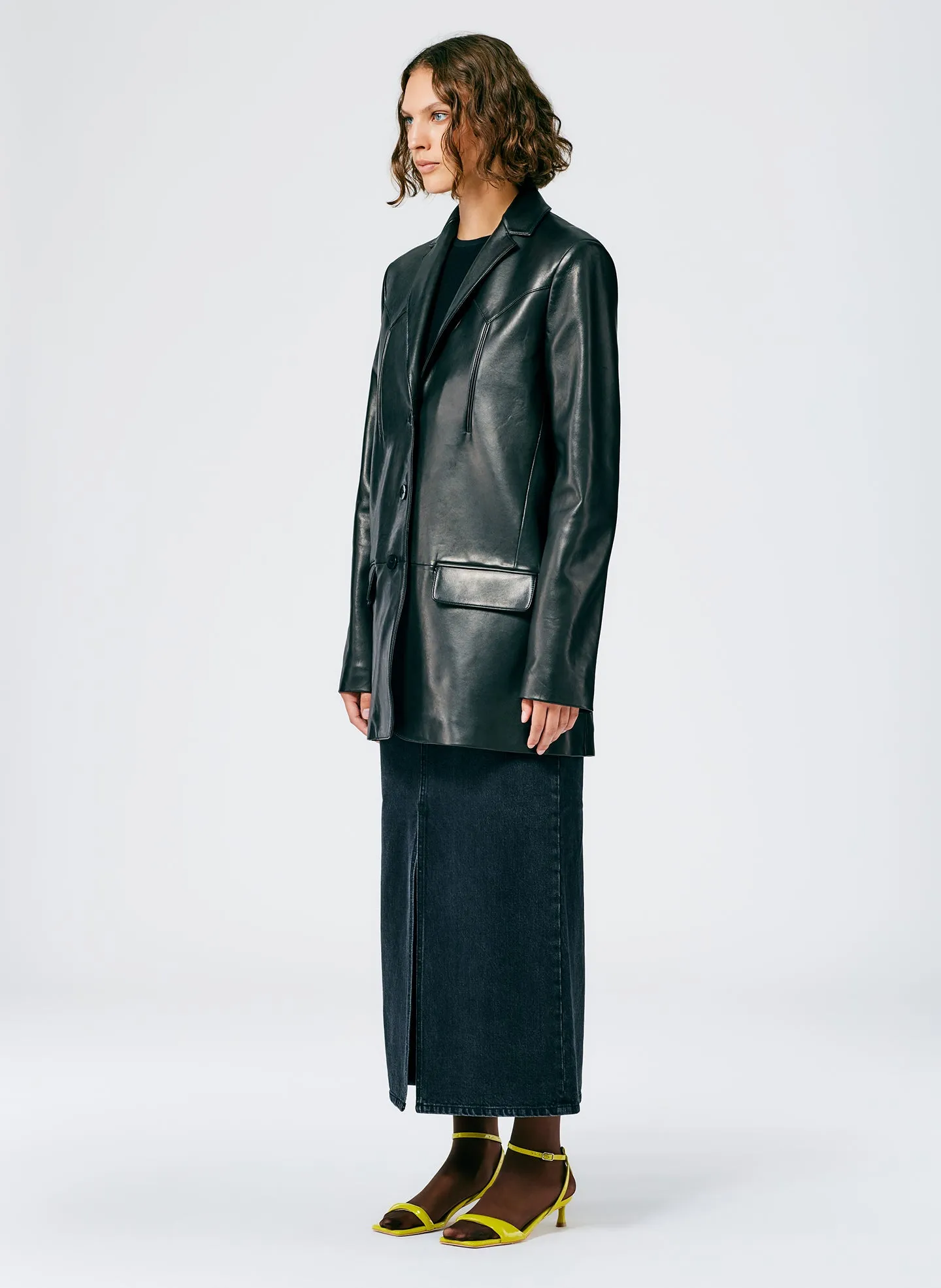 Leather Western Blazer sold by Tibi product image thumbnail 3