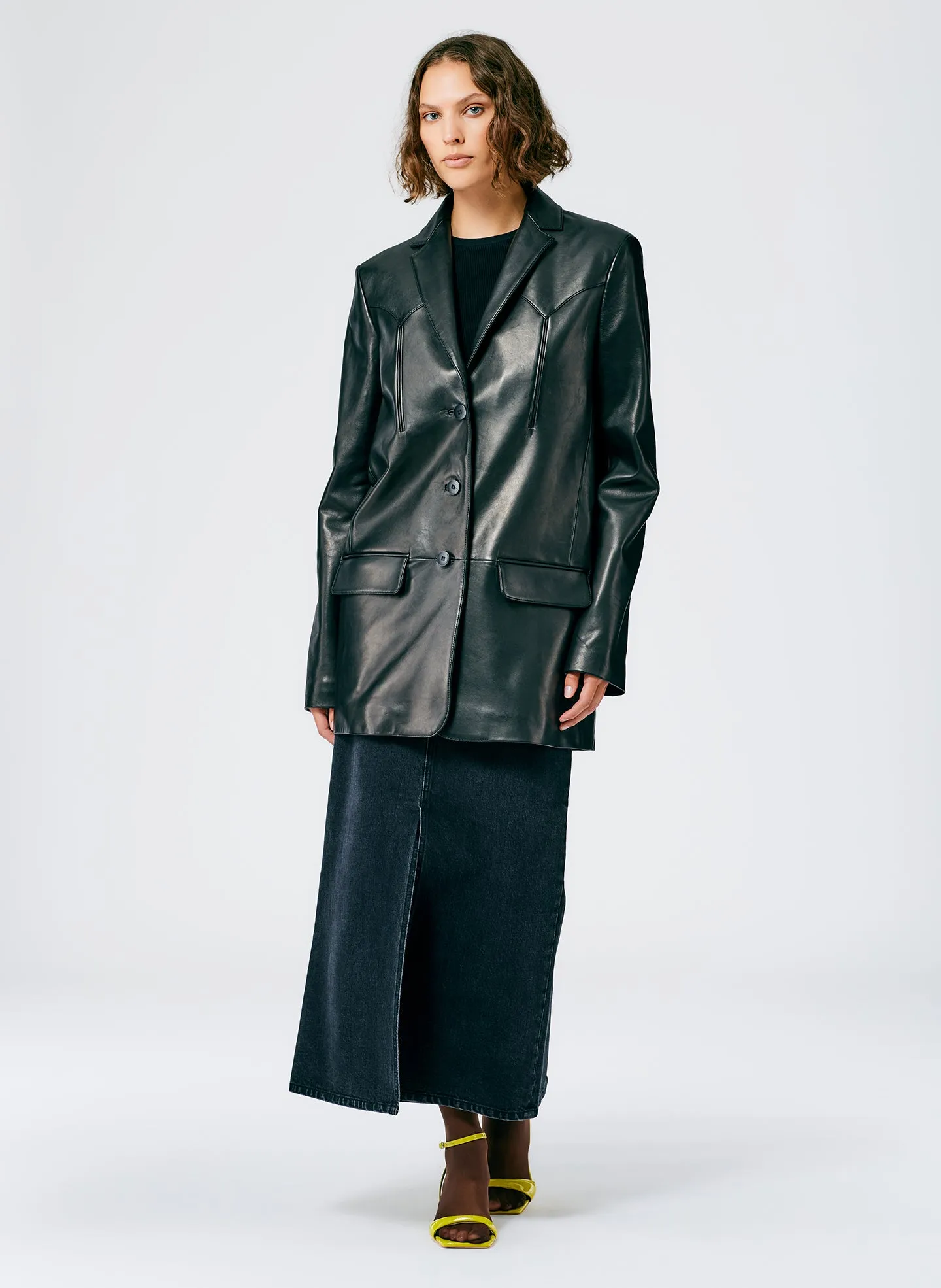 Leather Western Blazer sold by Tibi