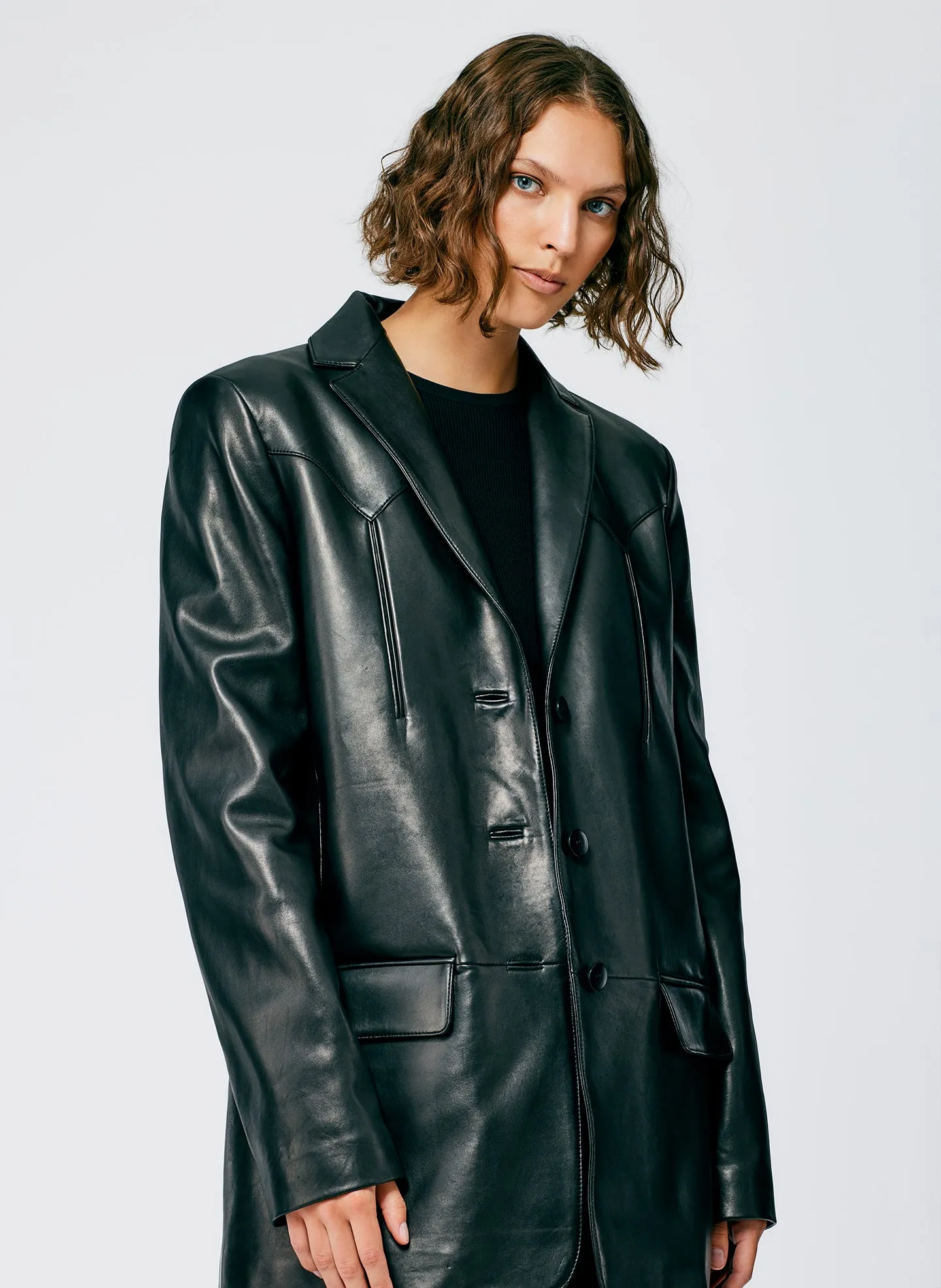 Leather Western Blazer sold by Tibi product image thumbnail 5