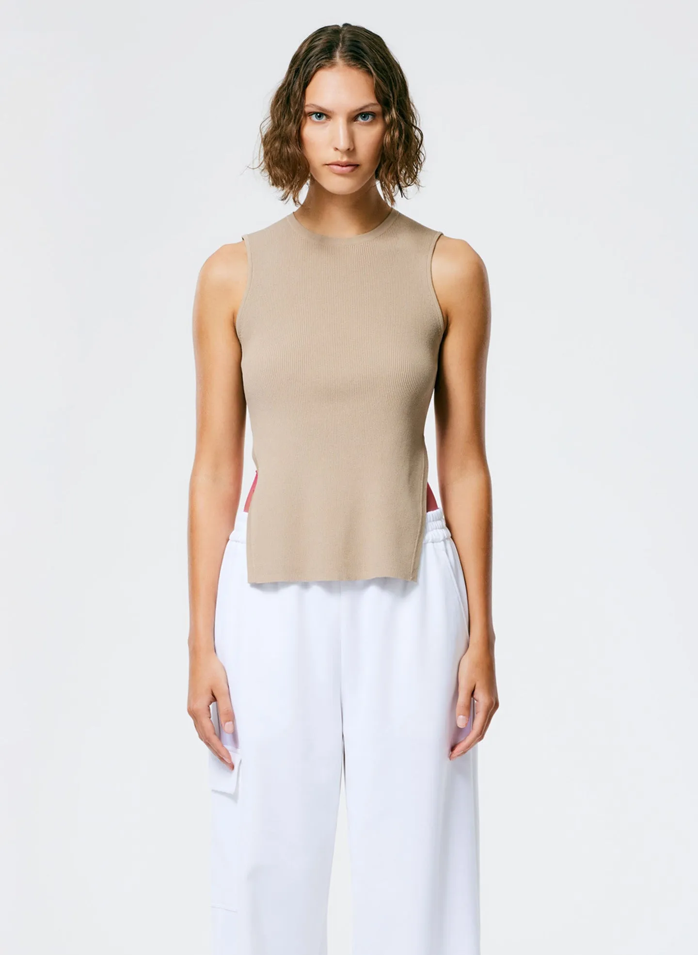 Giselle Stretch Sweater Circle Openback Tank sold by Tibi product image thumbnail 3
