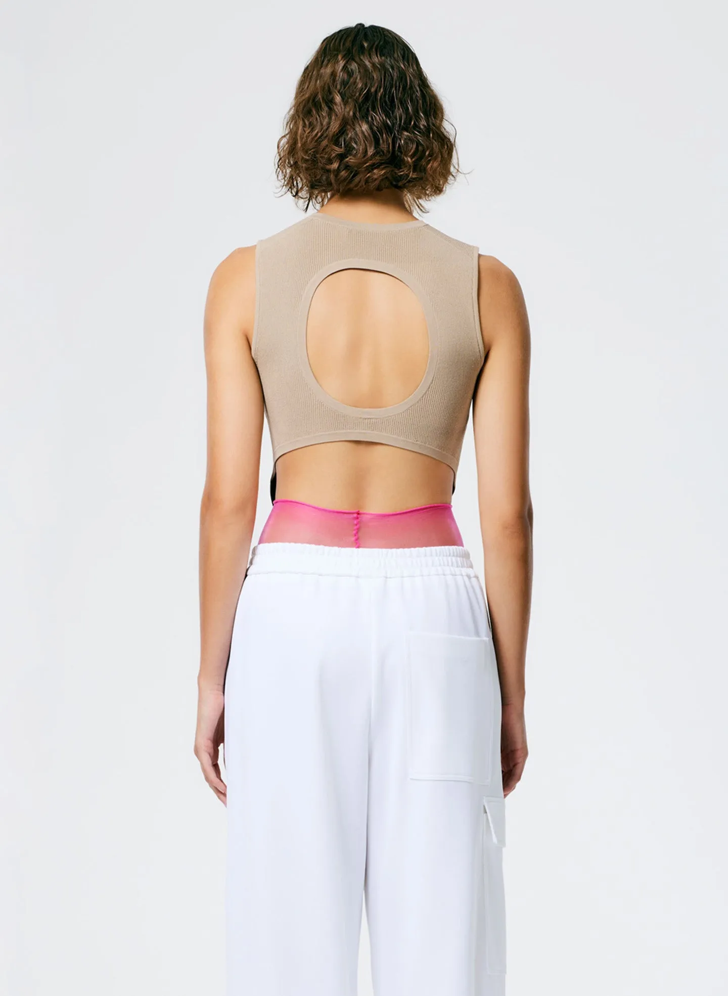 Giselle Stretch Sweater Circle Openback Tank sold by Tibi product image thumbnail 5