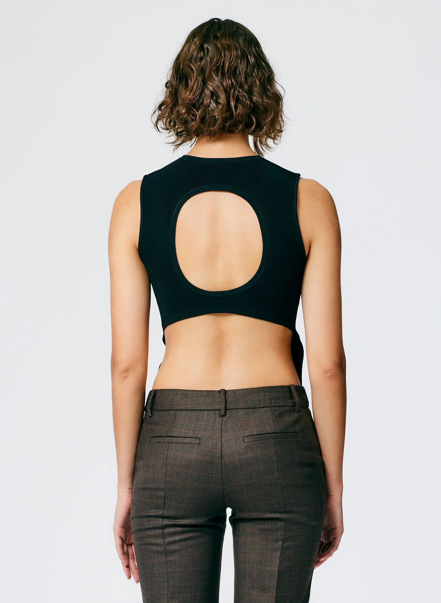 Giselle Stretch Sweater Circle Openback Tank sold by Tibi product image thumbnail 4