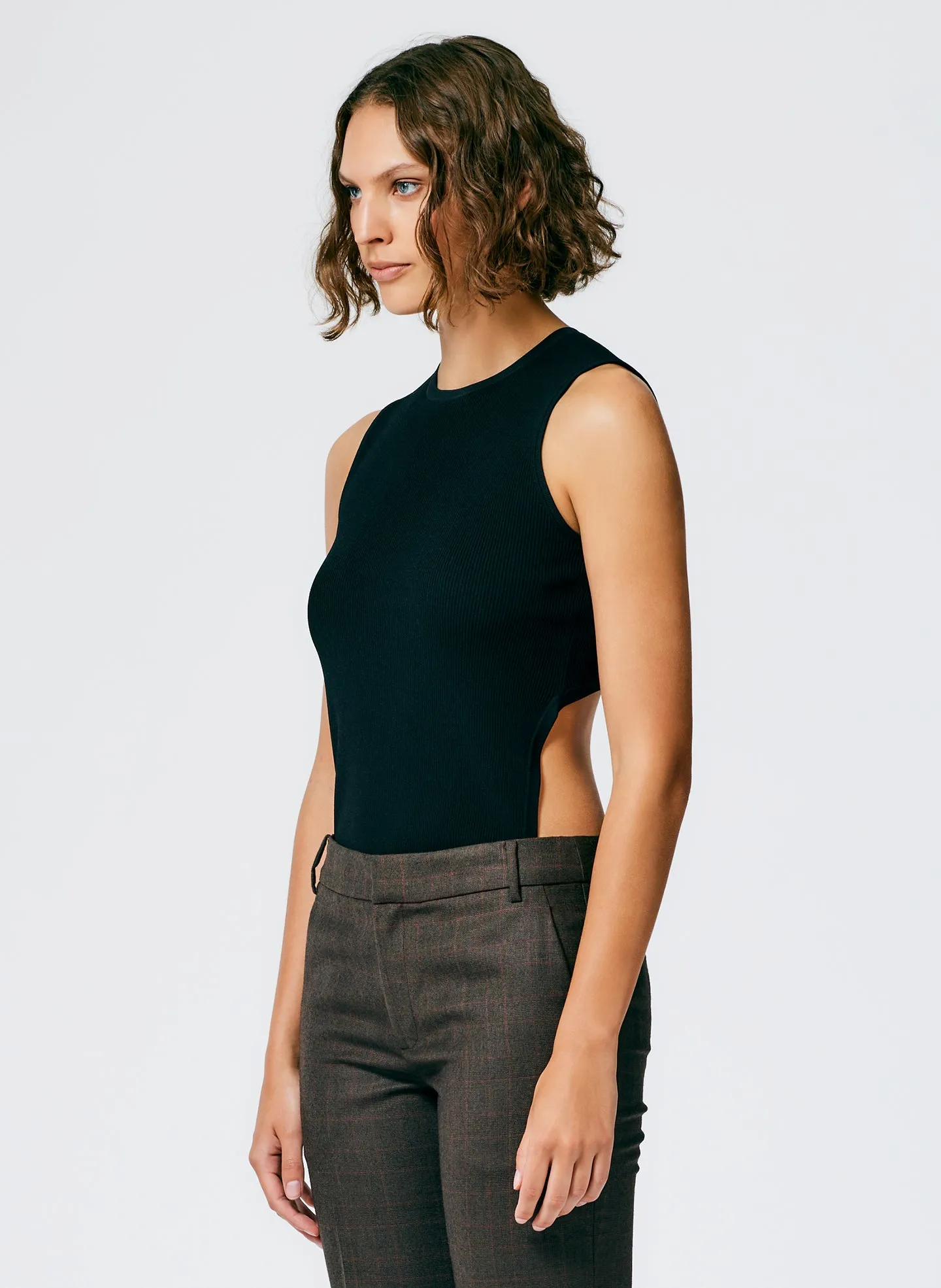 Giselle Stretch Sweater Circle Openback Tank sold by Tibi product image thumbnail 2