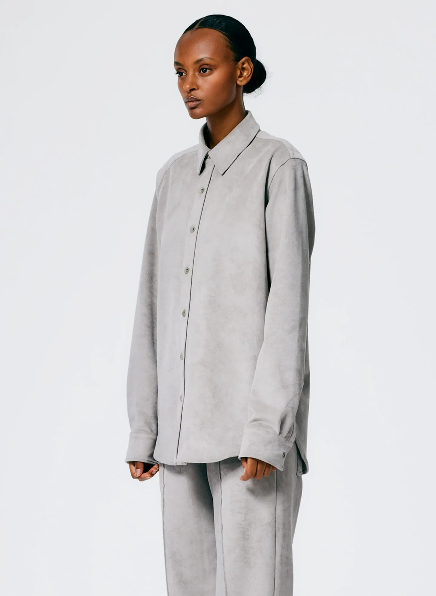 Ultrasuede Men's Slim Shirt sold by Tibi product image thumbnail 3