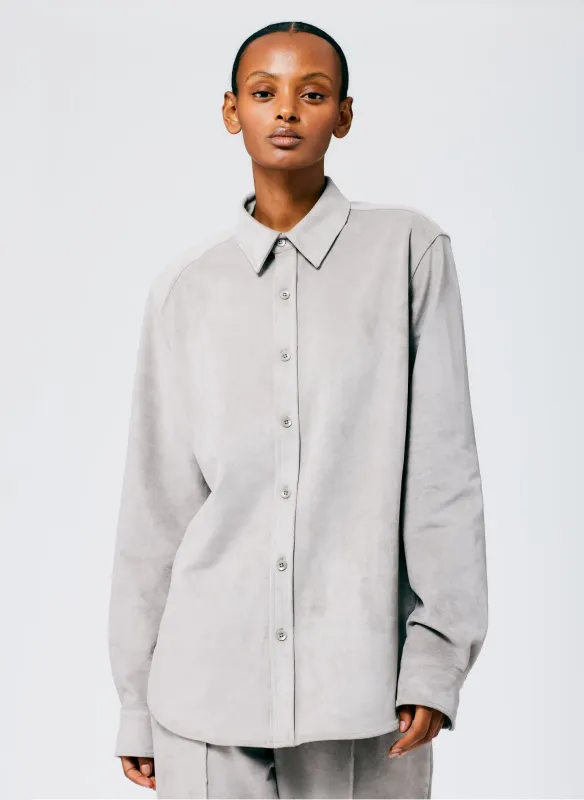 Ultrasuede Men's Slim Shirt made by Tibi