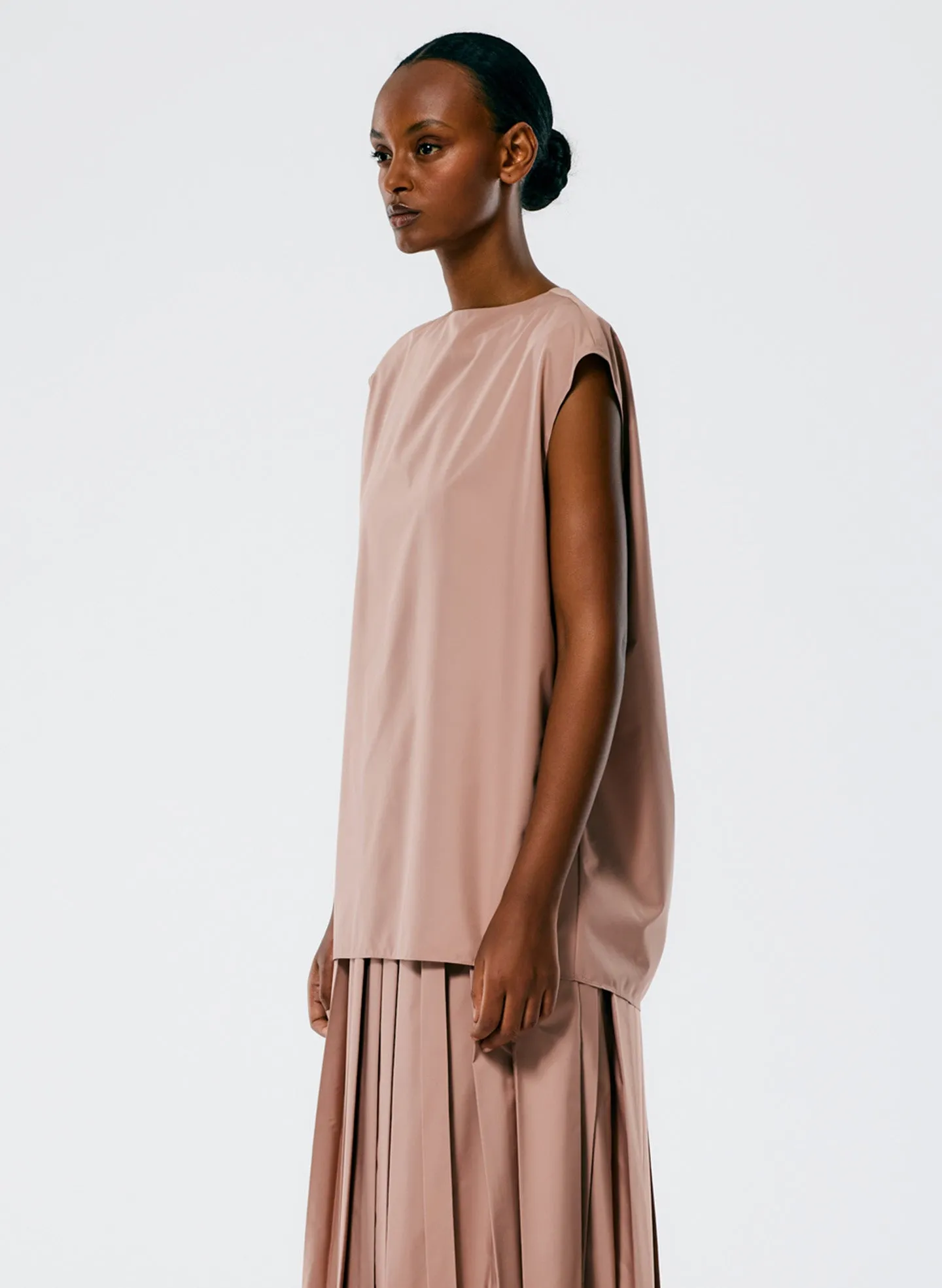 Italian Sporty Nylon Sleeveless Cocoon Top sold by Tibi product image thumbnail 4