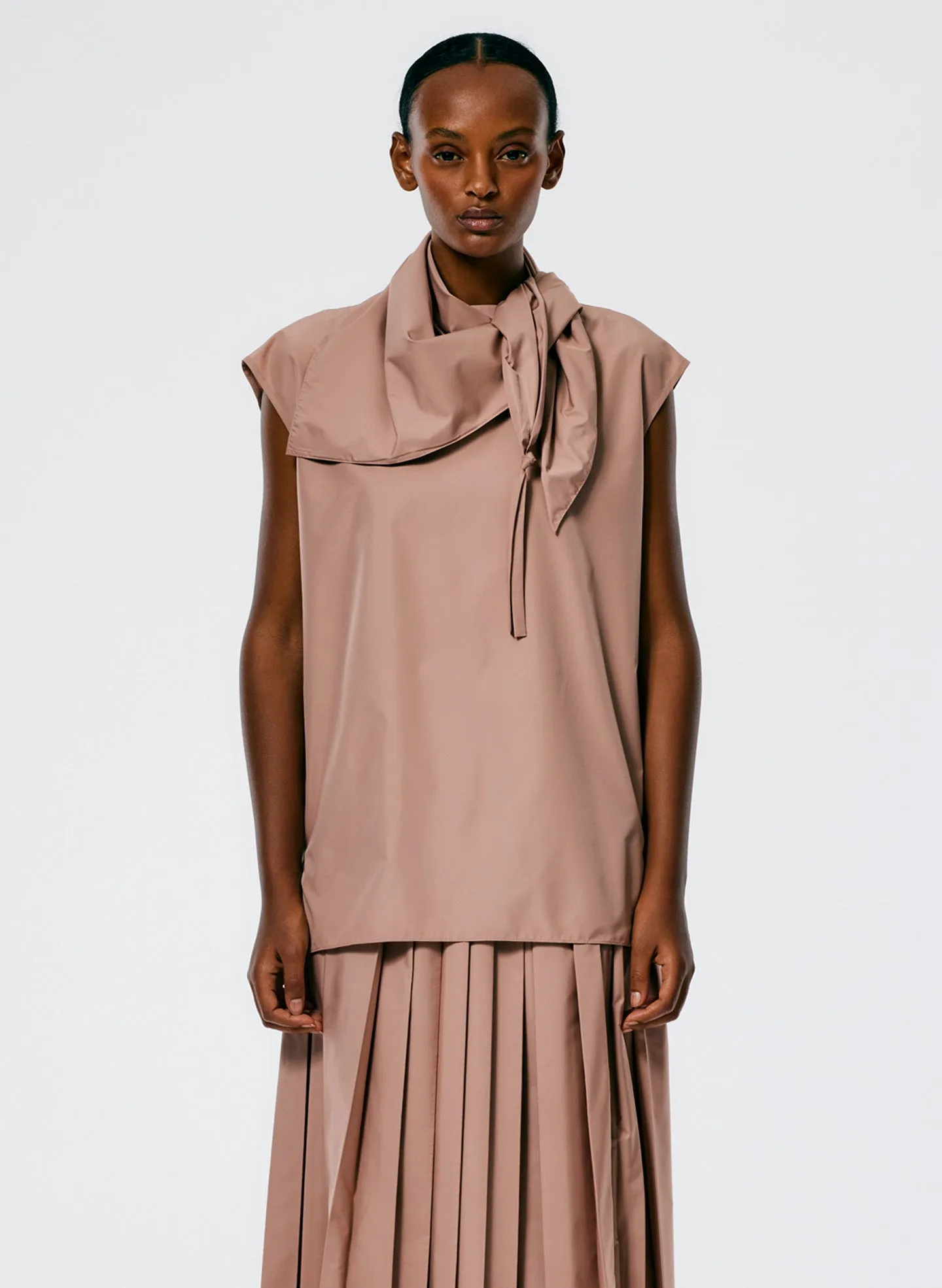 Italian Sporty Nylon Sleeveless Cocoon Top sold by Tibi product image thumbnail 2