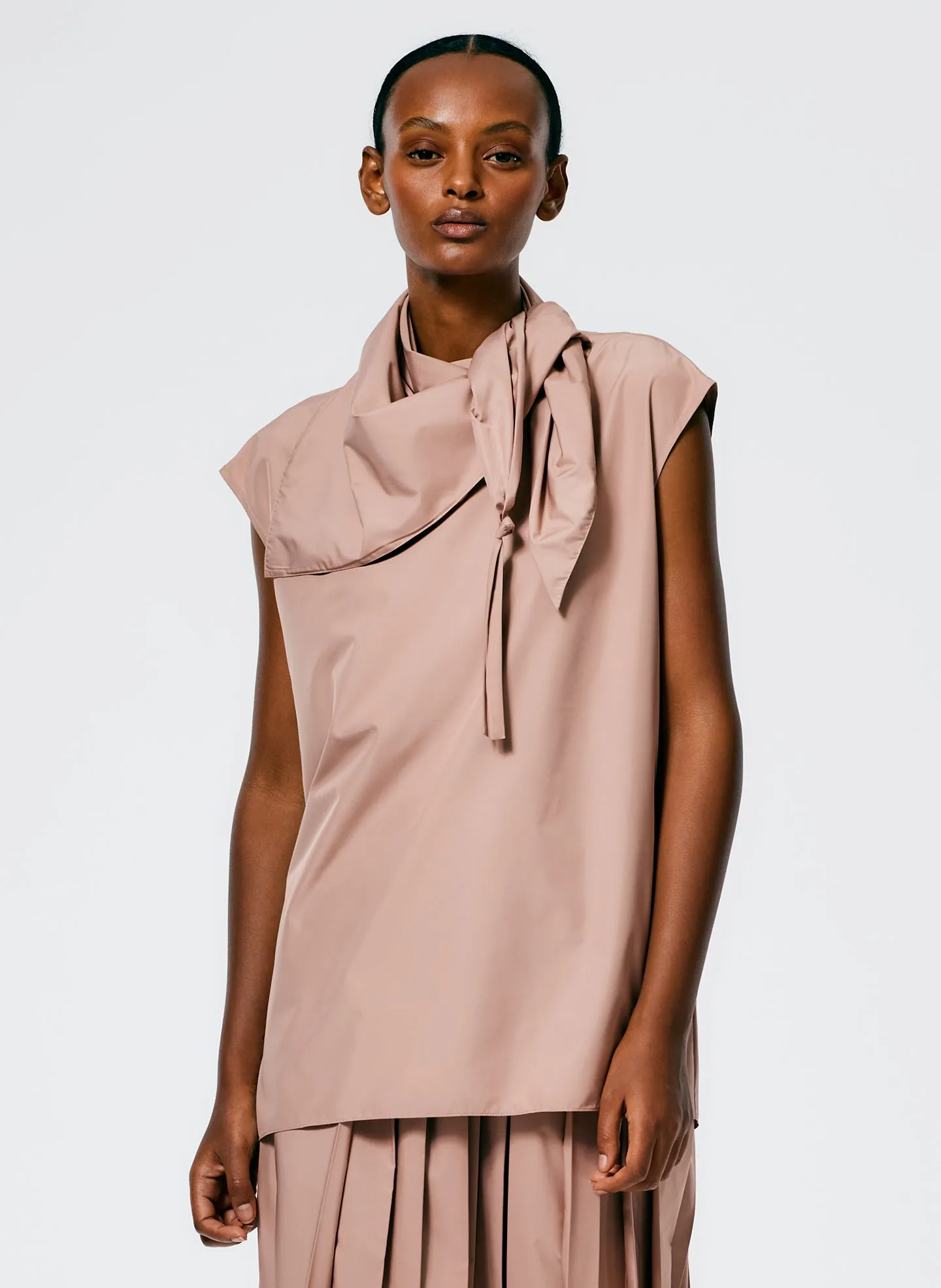 Italian Sporty Nylon Sleeveless Cocoon Top sold by Tibi