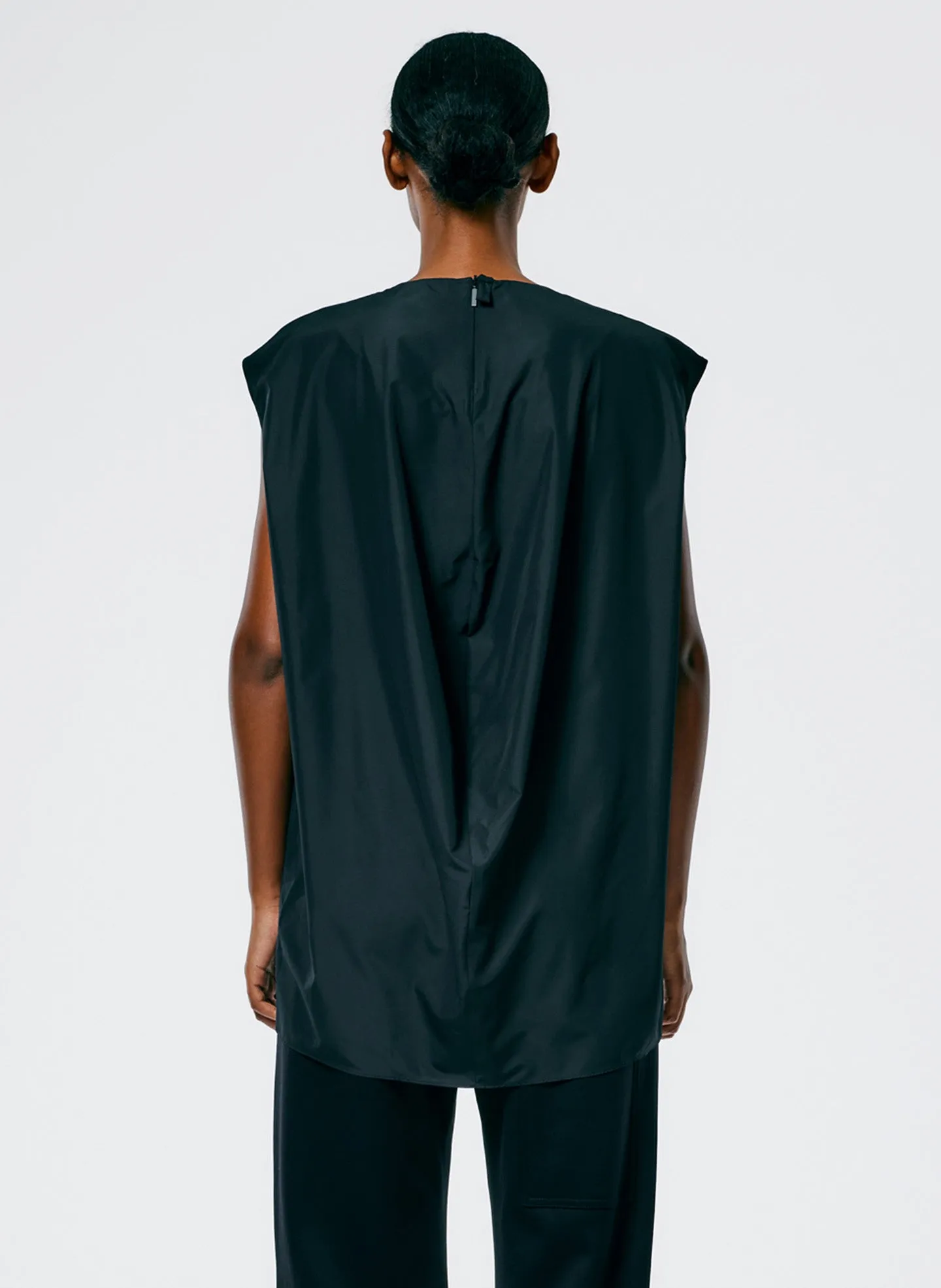 Italian Sporty Nylon Sleeveless Cocoon Top sold by Tibi product image thumbnail 5