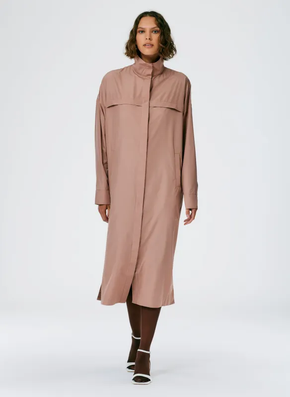Italian Sporty Nylon Shirtdress made by Tibi