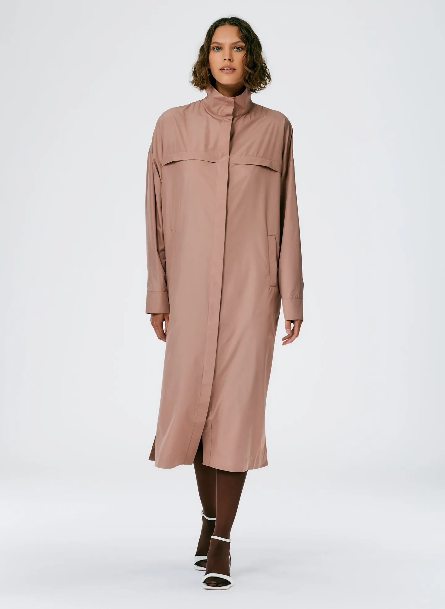 Italian Sporty Nylon Shirtdress sold by Tibi