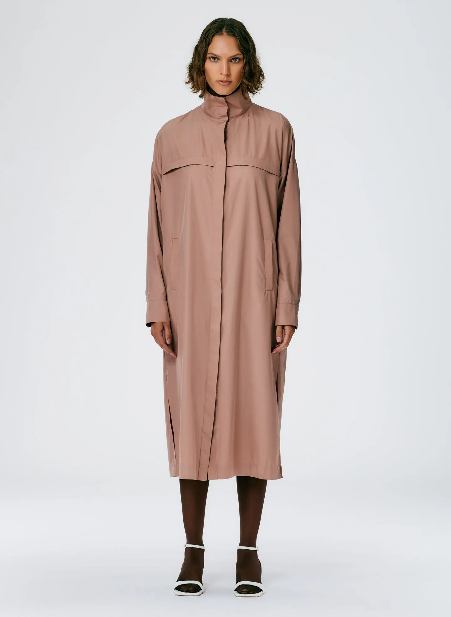 Italian Sporty Nylon Shirtdress sold by Tibi product image thumbnail 2