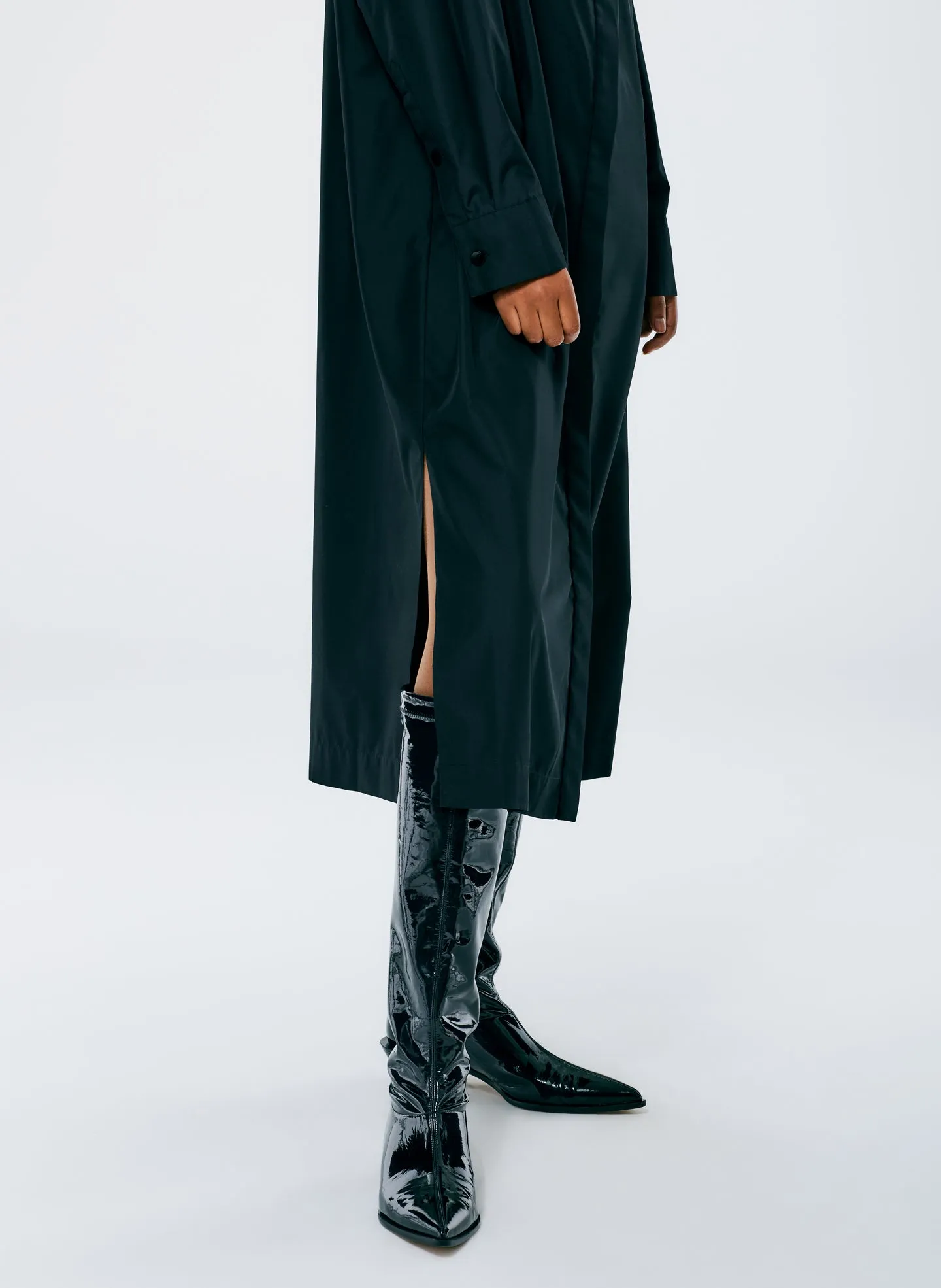 Italian Sporty Nylon Shirtdress sold by Tibi product image thumbnail 5