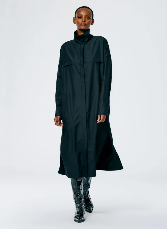 Italian Sporty Nylon Shirtdress made by Tibi