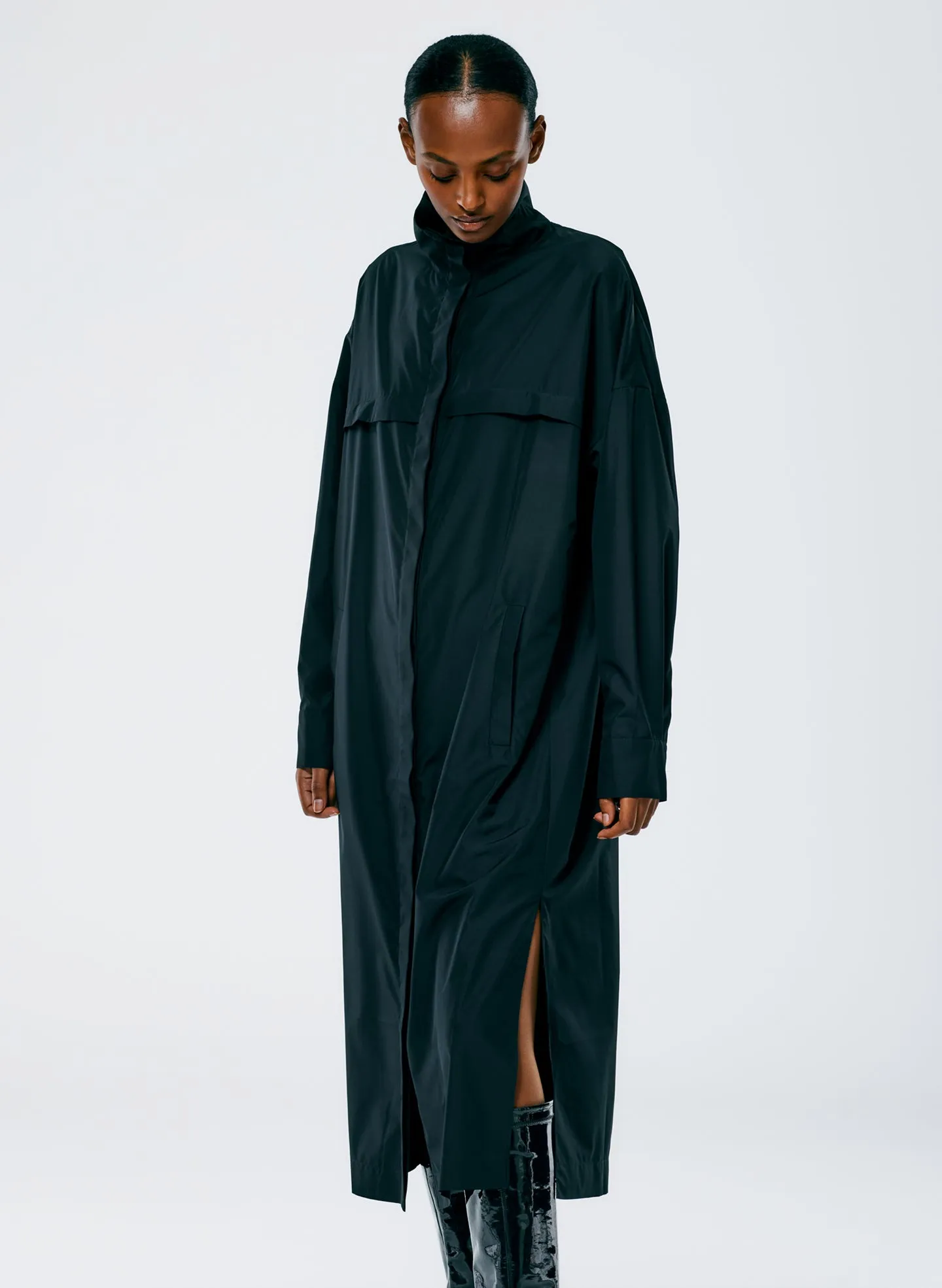 Italian Sporty Nylon Shirtdress sold by Tibi product image thumbnail 4