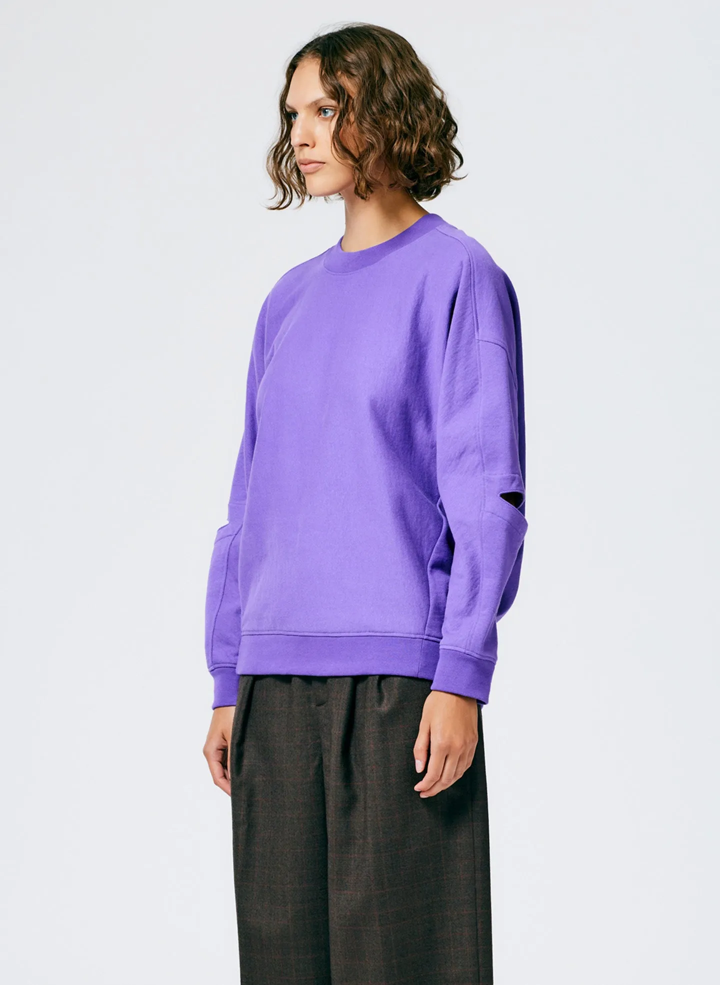 Cocoon Crewneck Sweatshirt sold by Tibi product image thumbnail 3