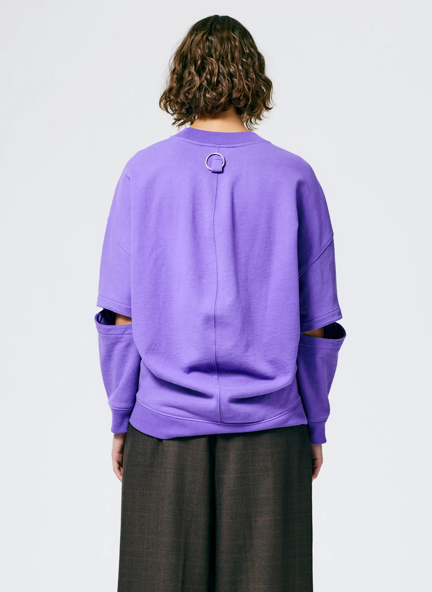 Cocoon Crewneck Sweatshirt sold by Tibi product image thumbnail 4