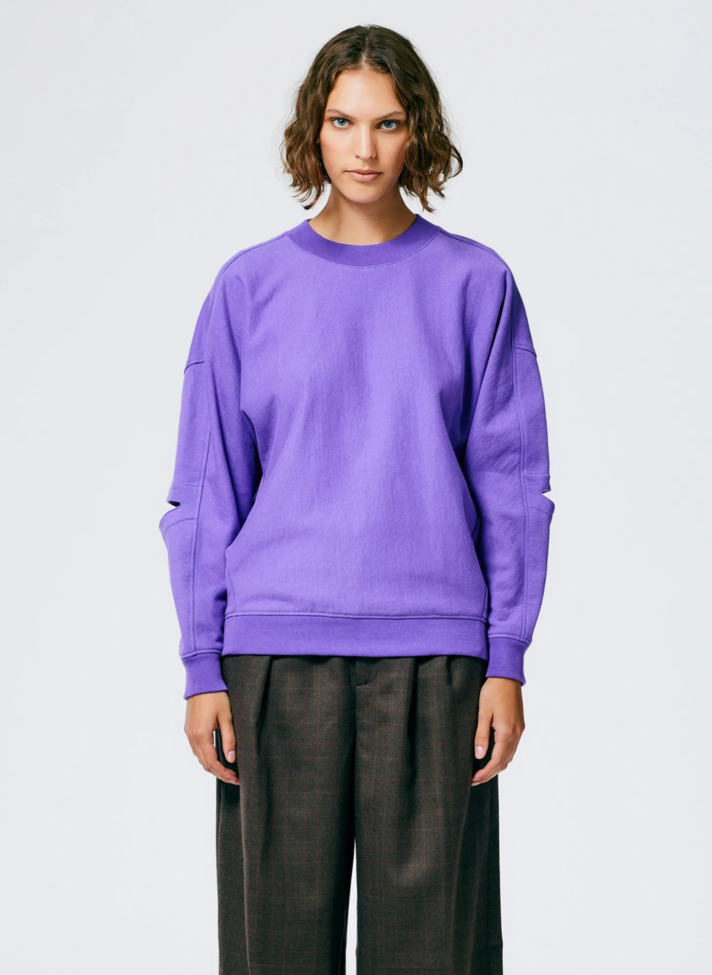Cocoon Crewneck Sweatshirt sold by Tibi product image thumbnail 2