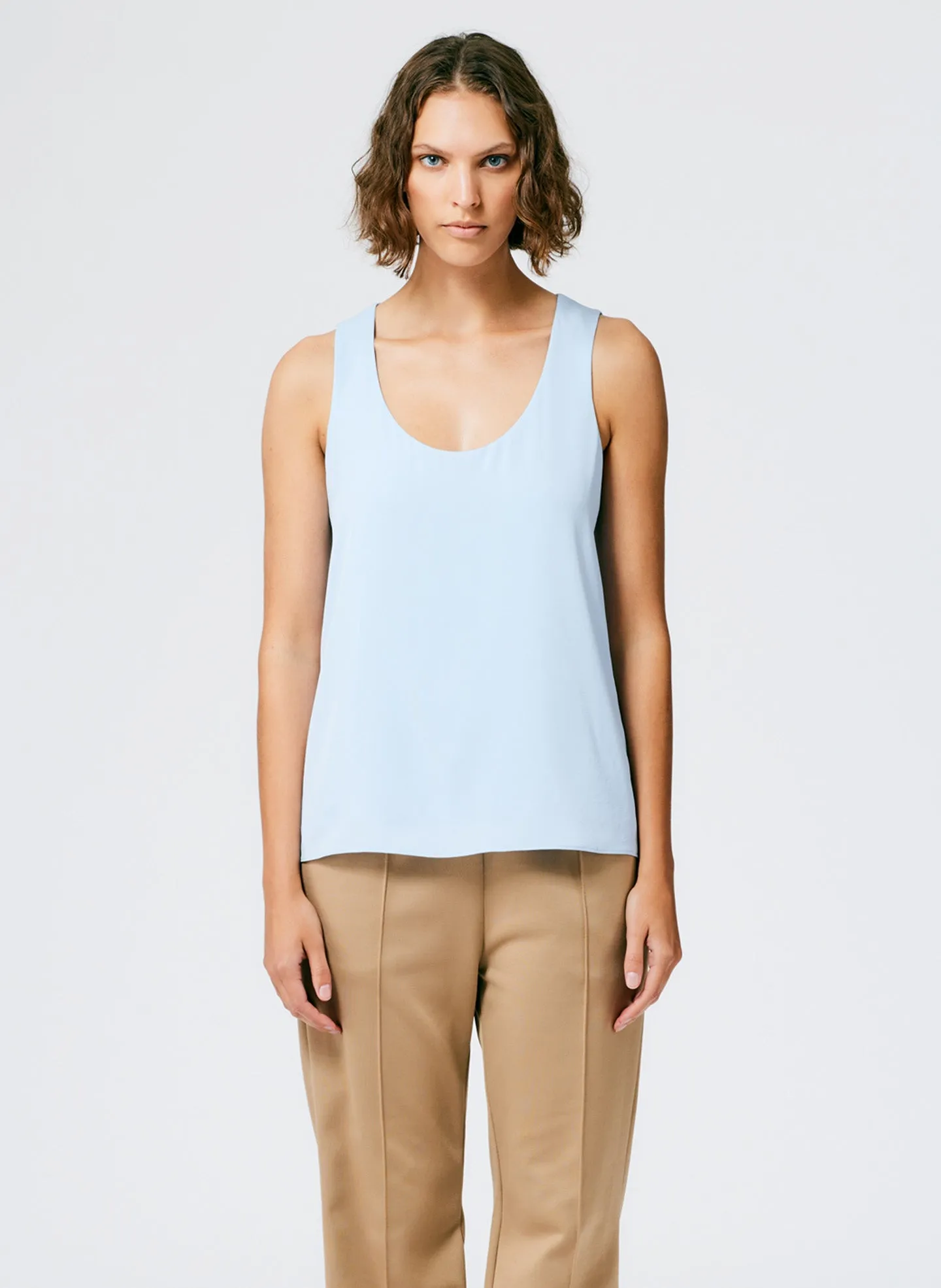 Soft Drape Tank sold by Tibi product image thumbnail 2