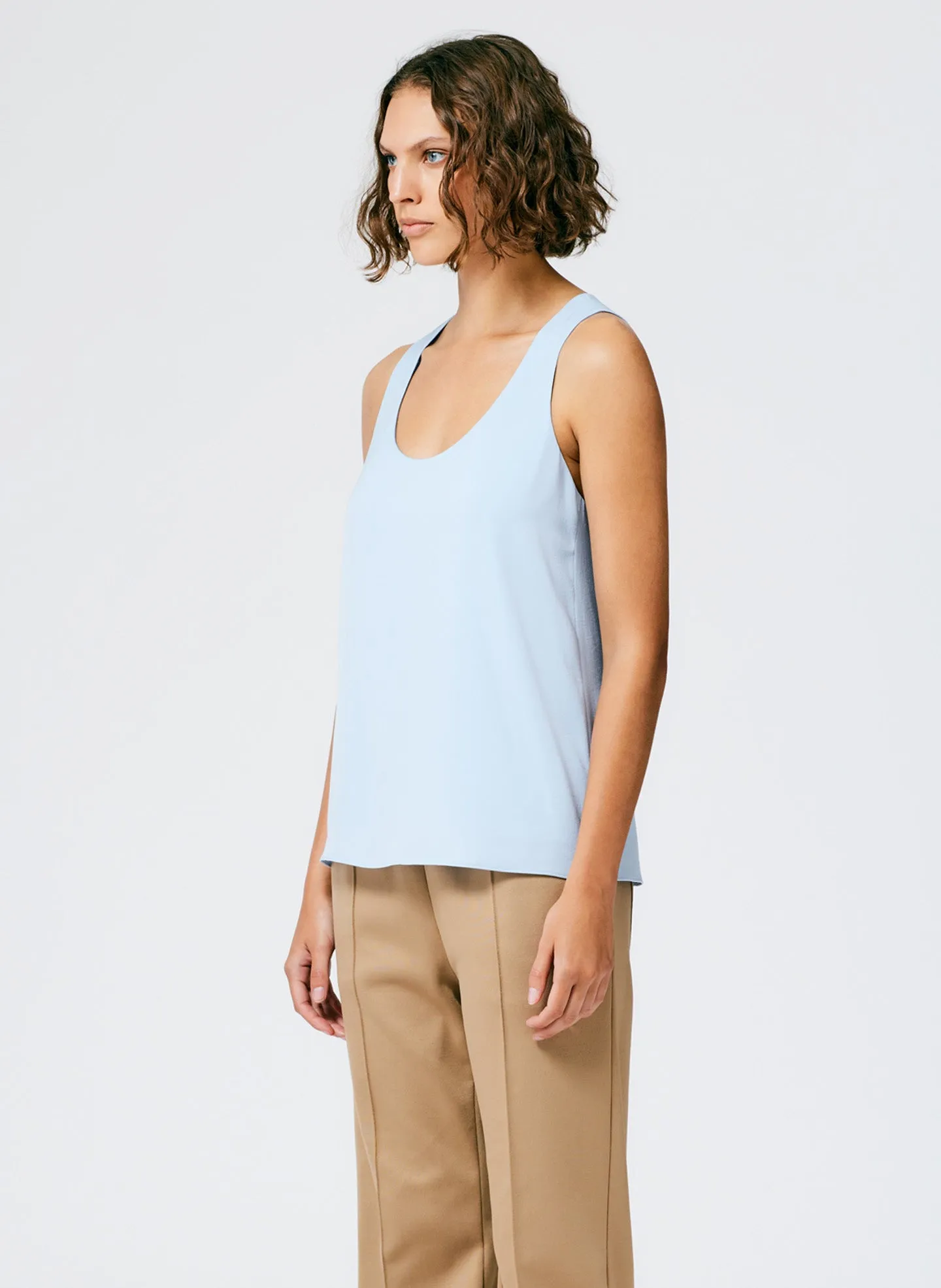 Soft Drape Tank sold by Tibi product image thumbnail 3