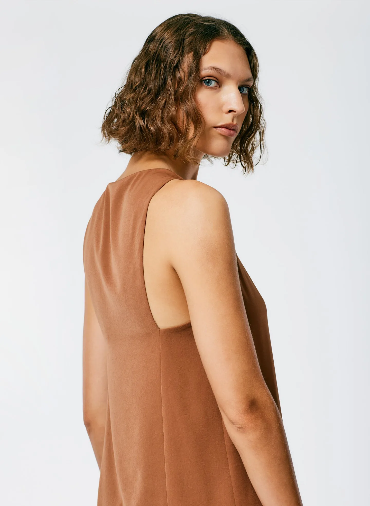 Soft Drape Tank sold by Tibi product image thumbnail 5