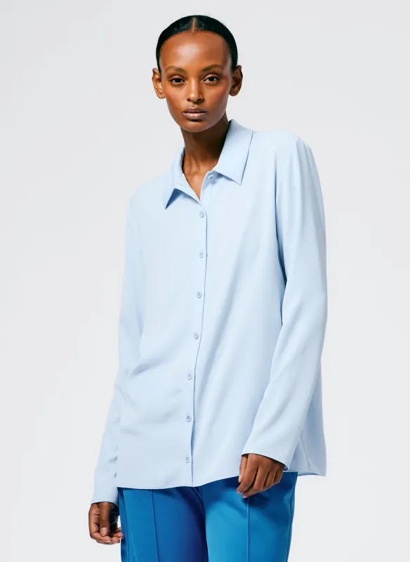 Soft Drape Slim Shirt sold by Tibi
