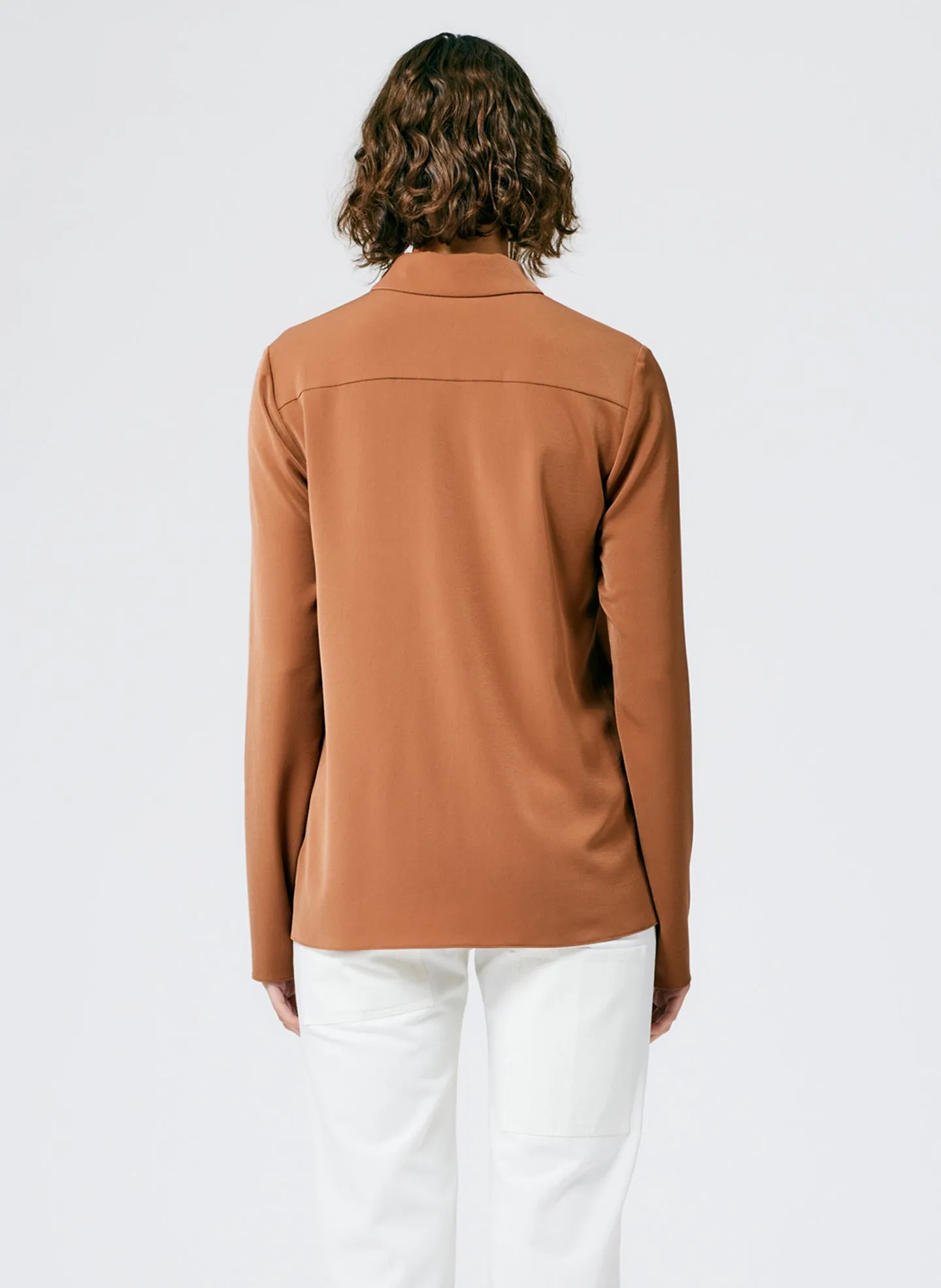 Soft Drape Slim Shirt sold by Tibi product image thumbnail 5