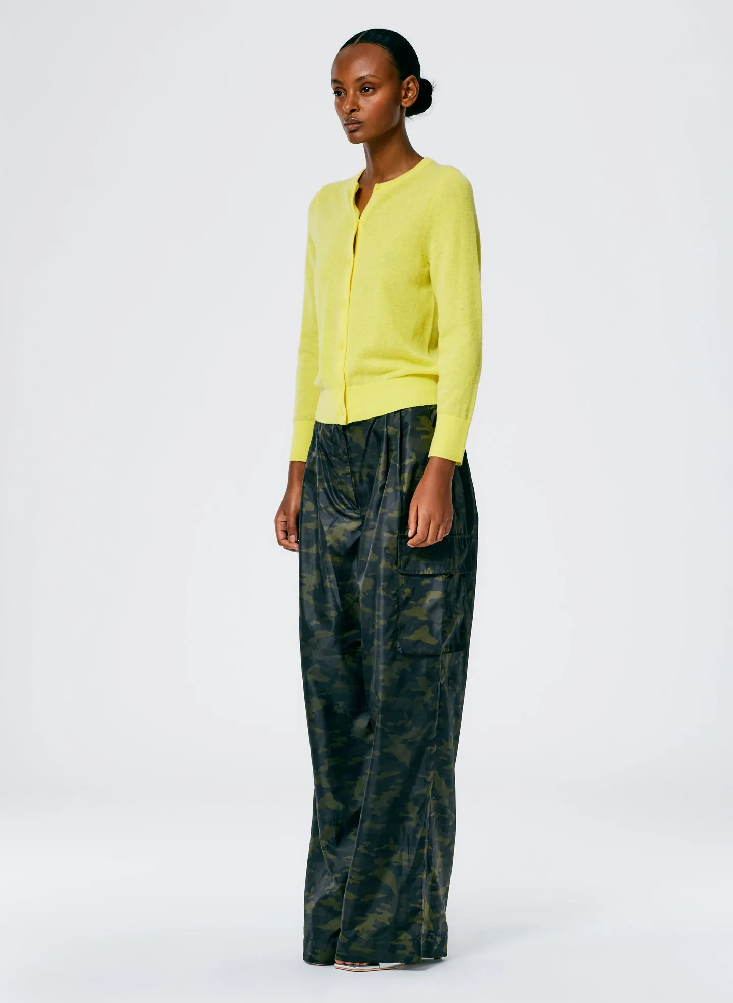 Skinlike Mercerized Wool Shrunken Cardigan sold by Tibi product image thumbnail 5