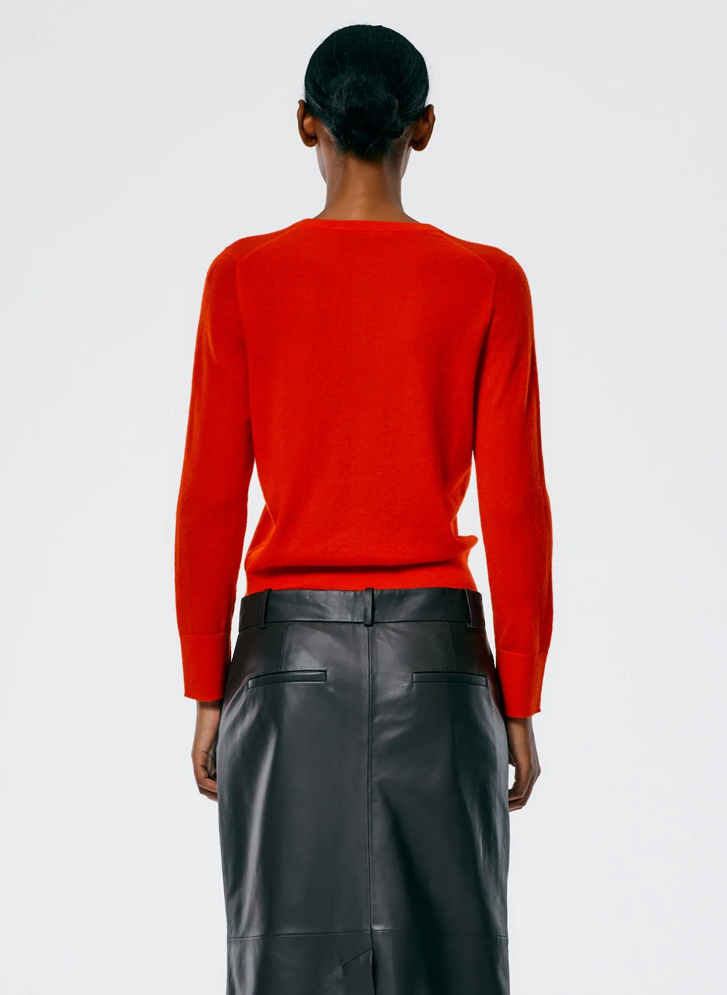 Skinlike Mercerized Wool Shrunken Cardigan sold by Tibi product image thumbnail 4