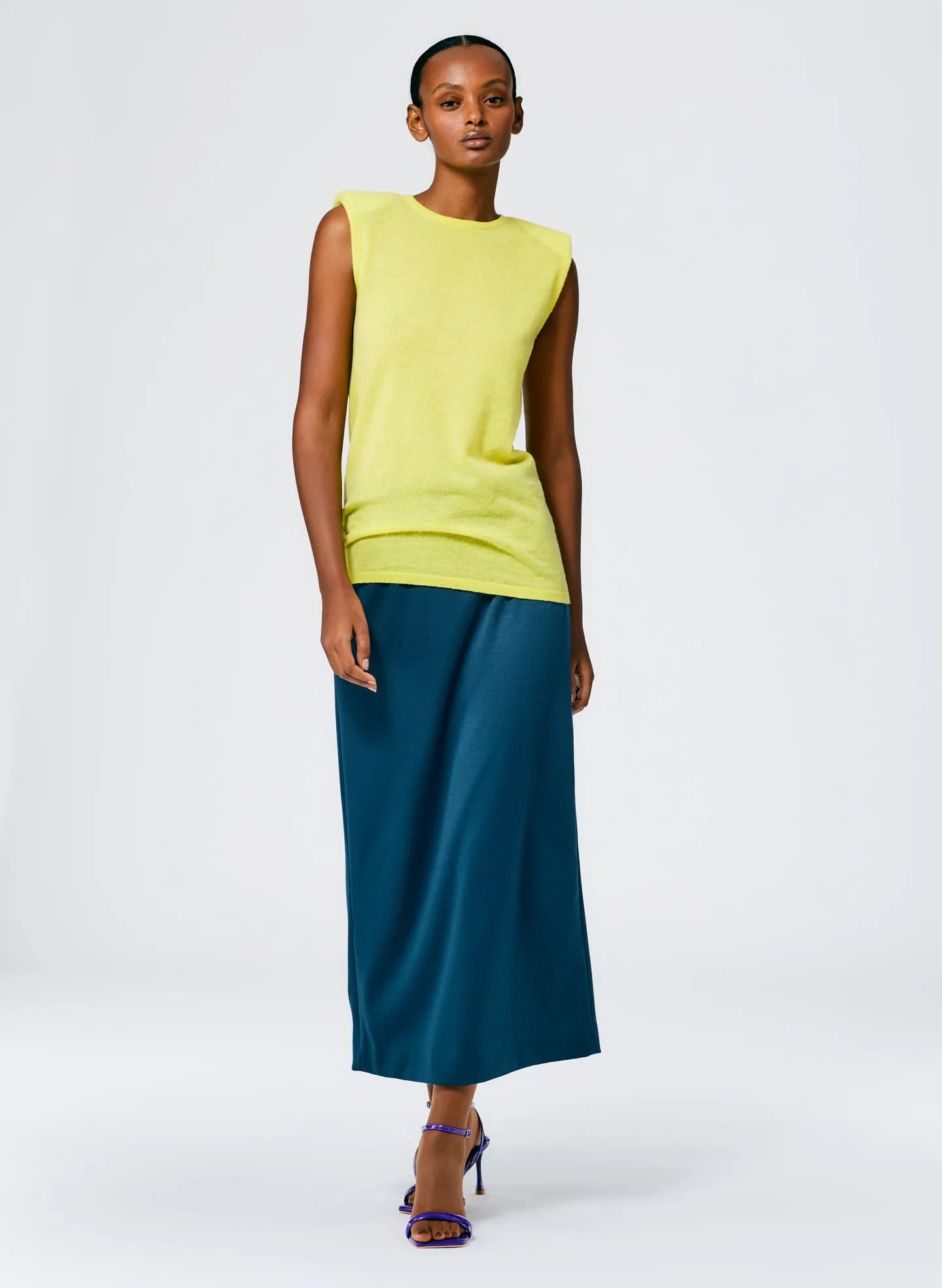 Skinlike Mercerized Wool Tube Tank sold by Tibi product image thumbnail 5