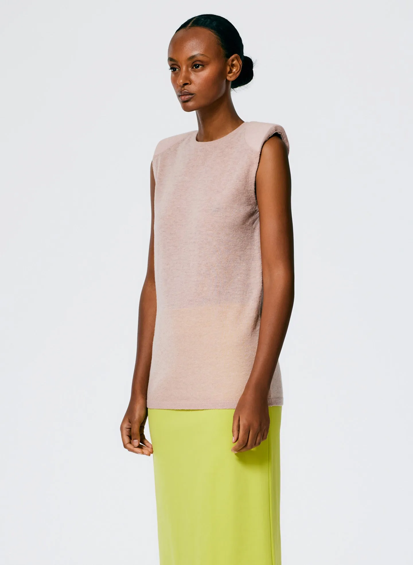 Skinlike Mercerized Wool Tube Tank sold by Tibi product image thumbnail 3