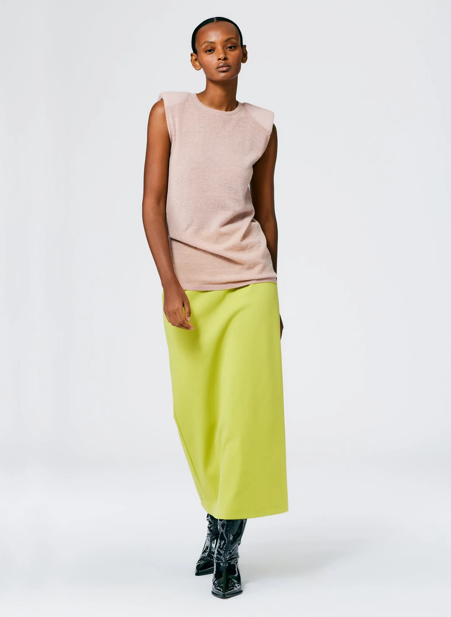 Skinlike Mercerized Wool Tube Tank sold by Tibi product image thumbnail 5