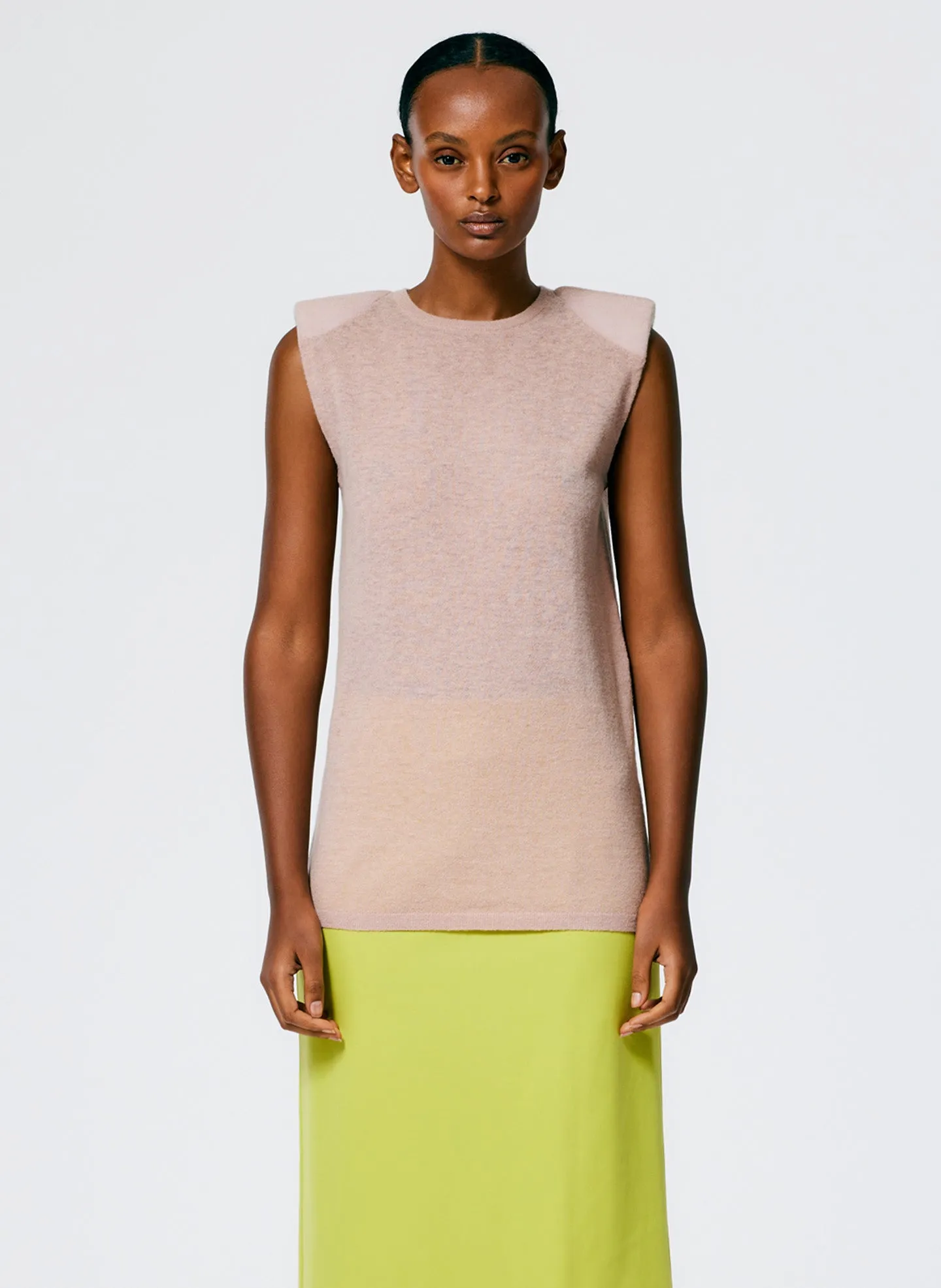 Skinlike Mercerized Wool Tube Tank sold by Tibi product image thumbnail 2
