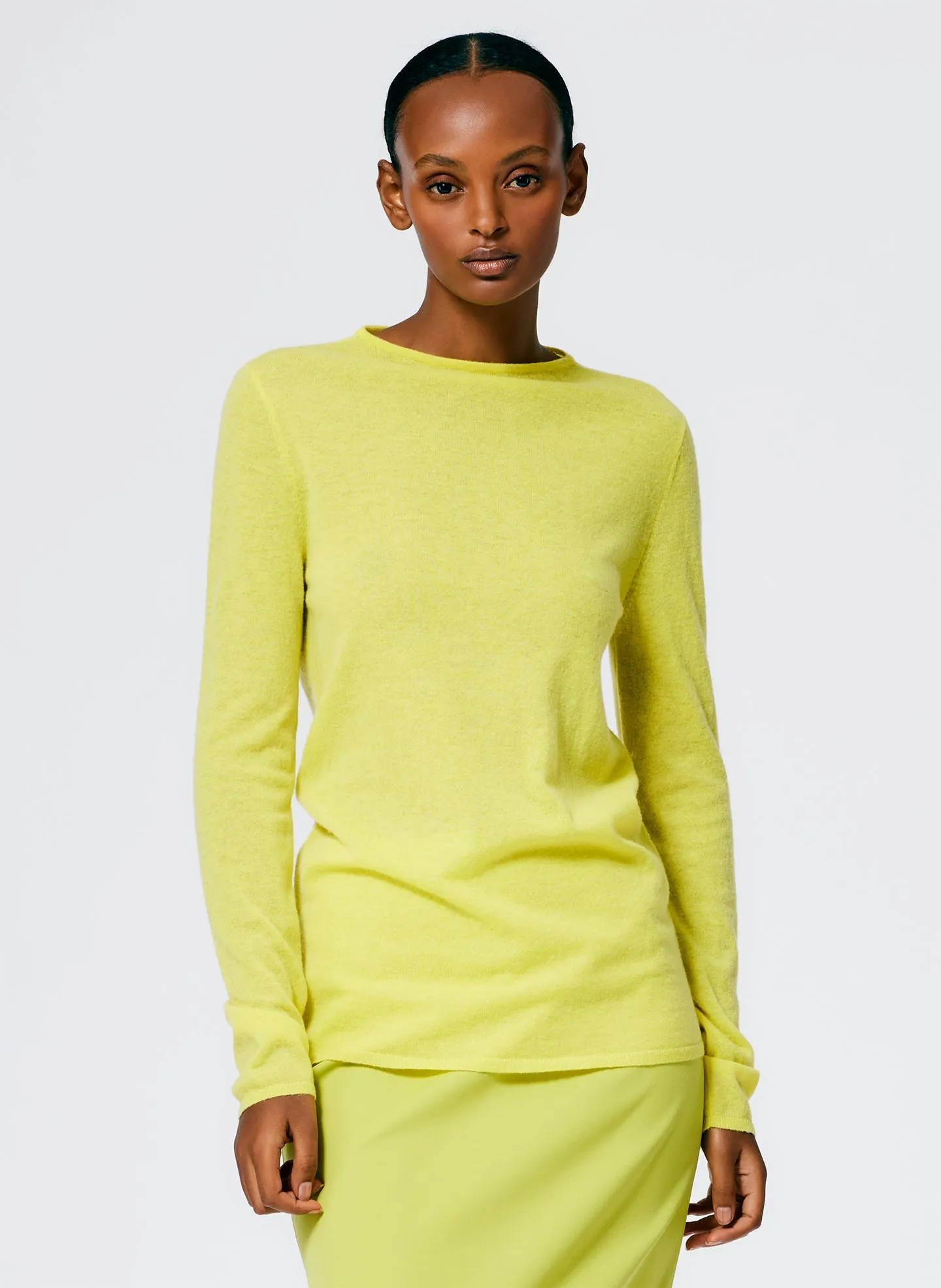 Skinlike Mercerized Wool Soft Sheer Pullover sold by Tibi