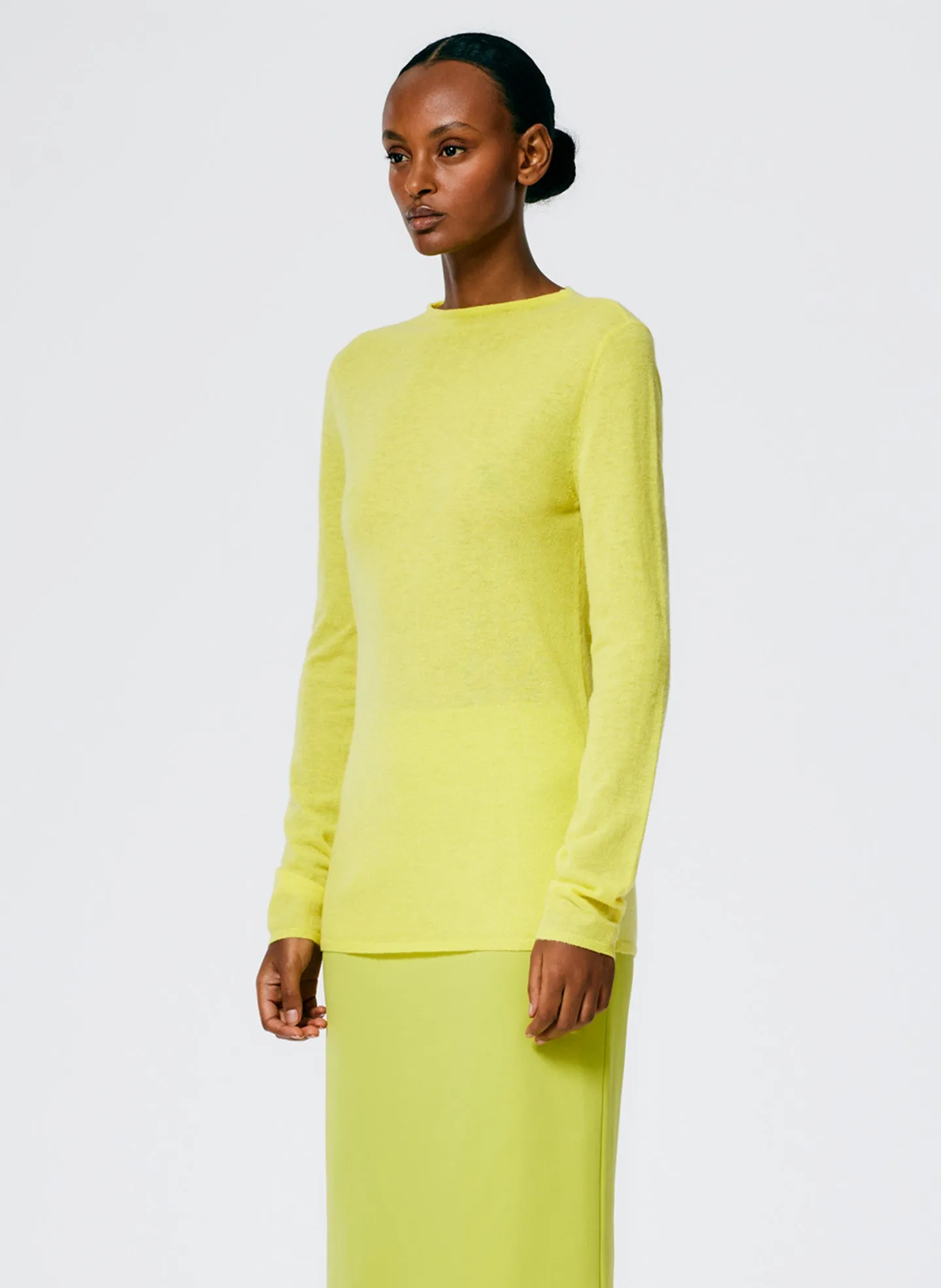 Skinlike Mercerized Wool Soft Sheer Pullover sold by Tibi product image thumbnail 4