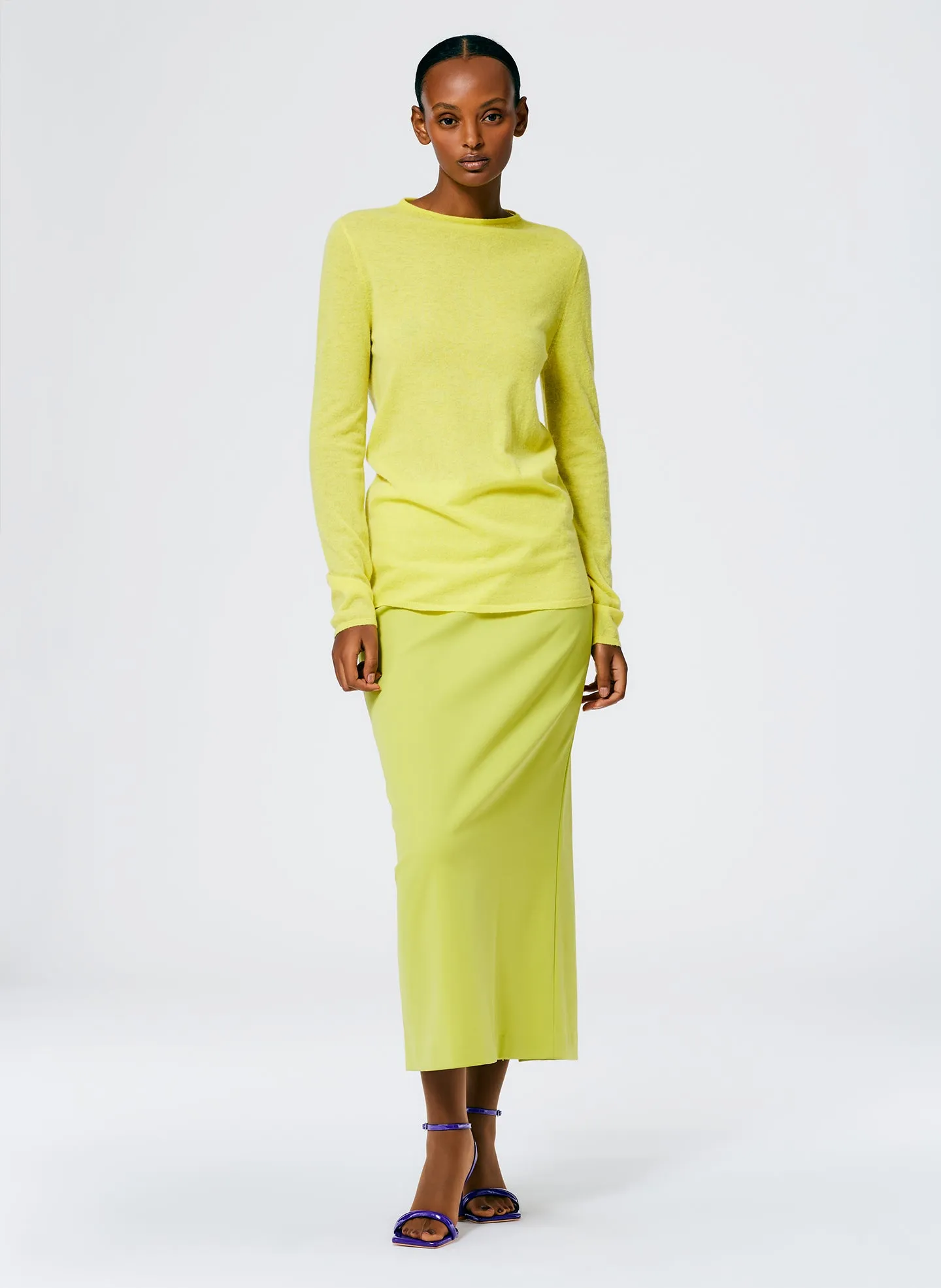 Skinlike Mercerized Wool Soft Sheer Pullover sold by Tibi product image thumbnail 2