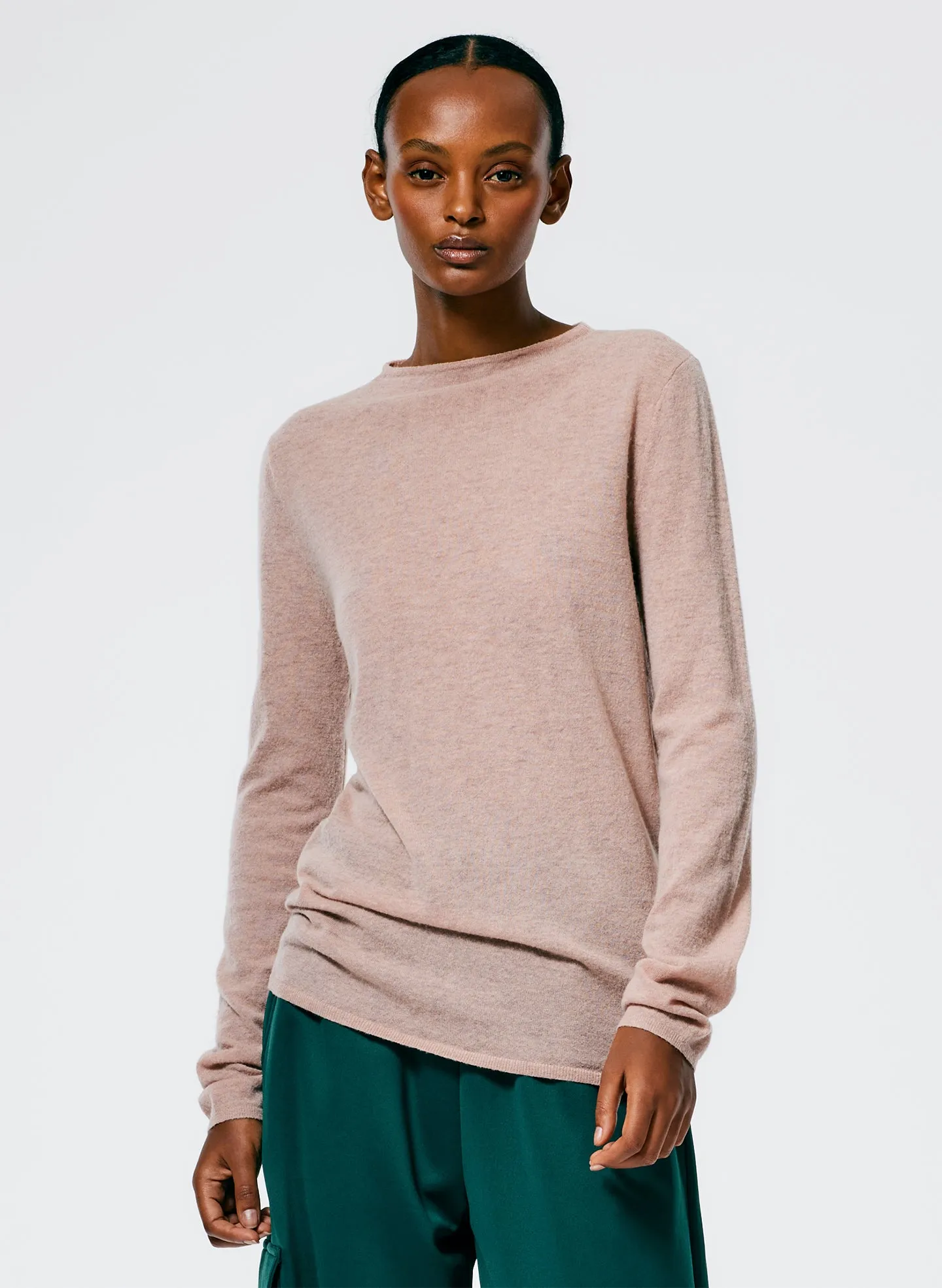 Skinlike Mercerized Wool Soft Sheer Pullover sold by Tibi
