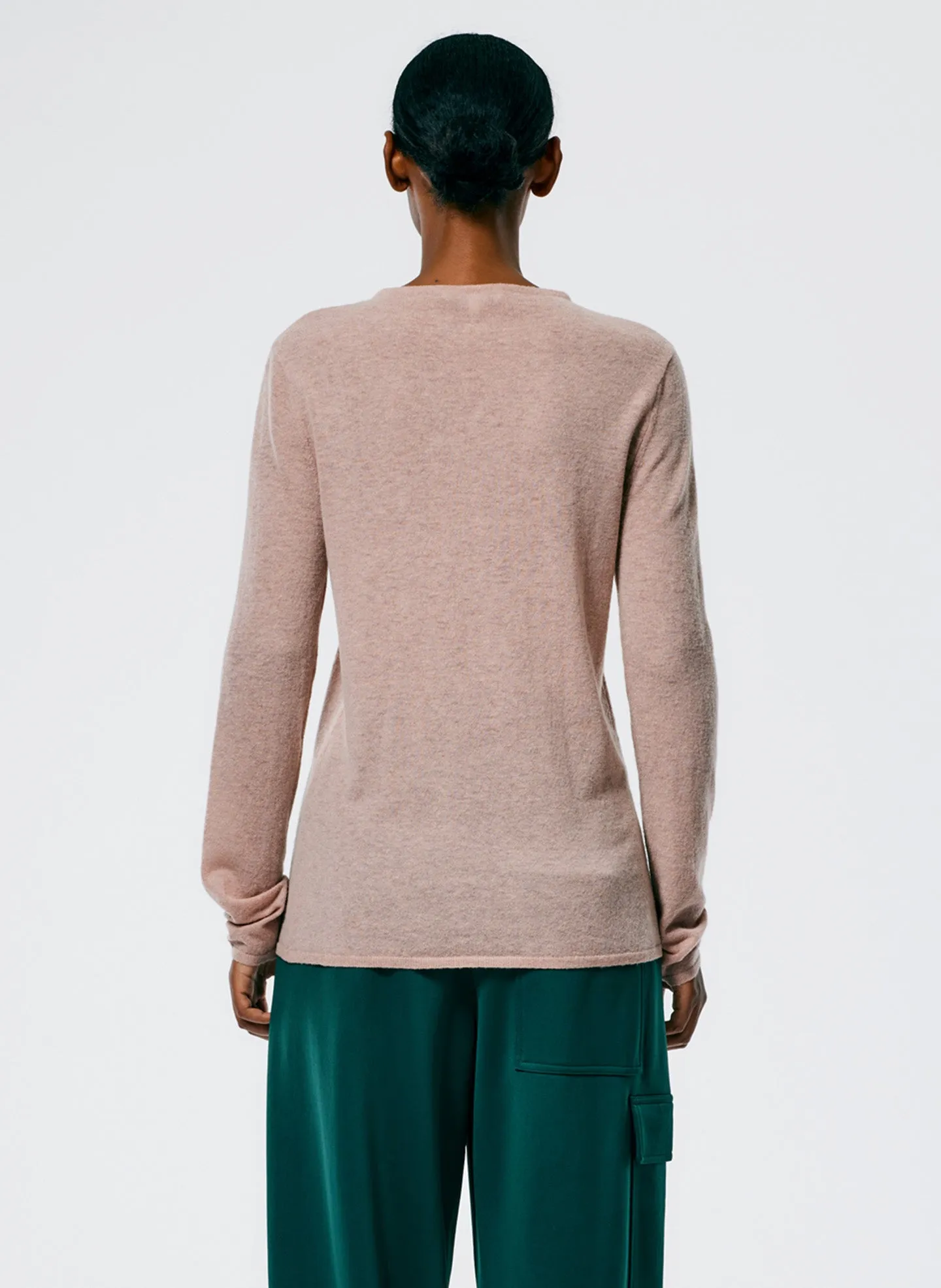 Skinlike Mercerized Wool Soft Sheer Pullover sold by Tibi product image thumbnail 4