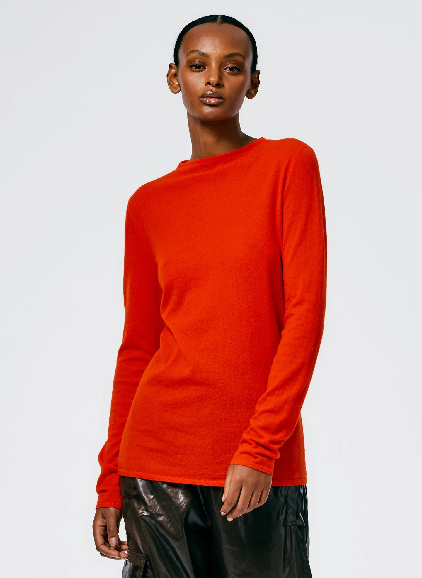 Skinlike Mercerized Wool Soft Sheer Pullover sold by Tibi product image thumbnail 5