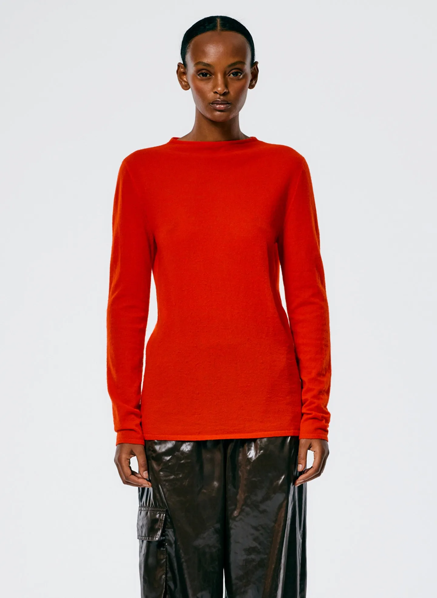 Skinlike Mercerized Wool Soft Sheer Pullover sold by Tibi product image thumbnail 2