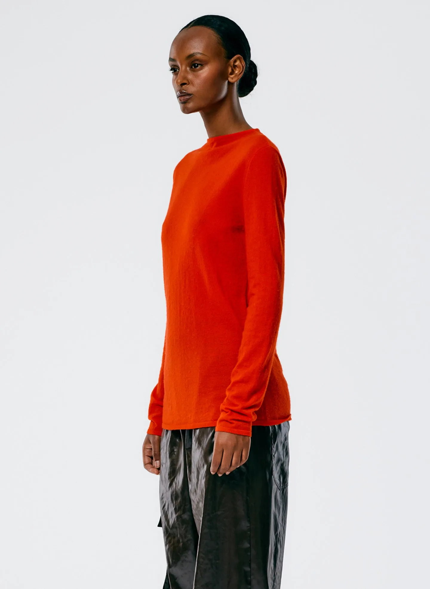 Skinlike Mercerized Wool Soft Sheer Pullover sold by Tibi product image thumbnail 3