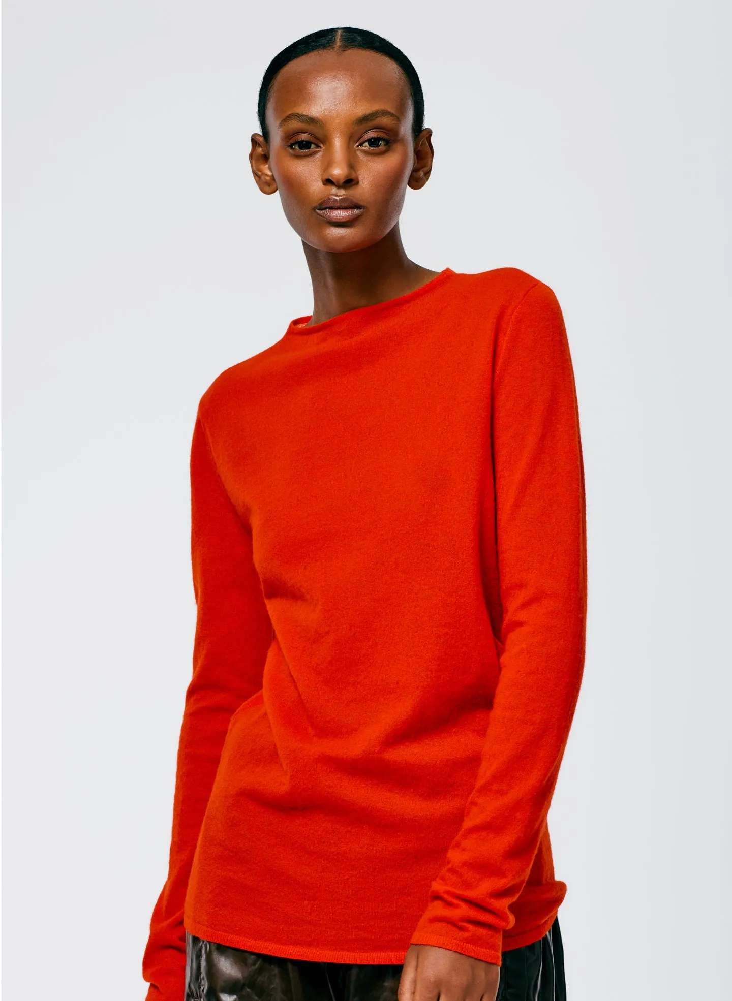 Skinlike Mercerized Wool Soft Sheer Pullover sold by Tibi